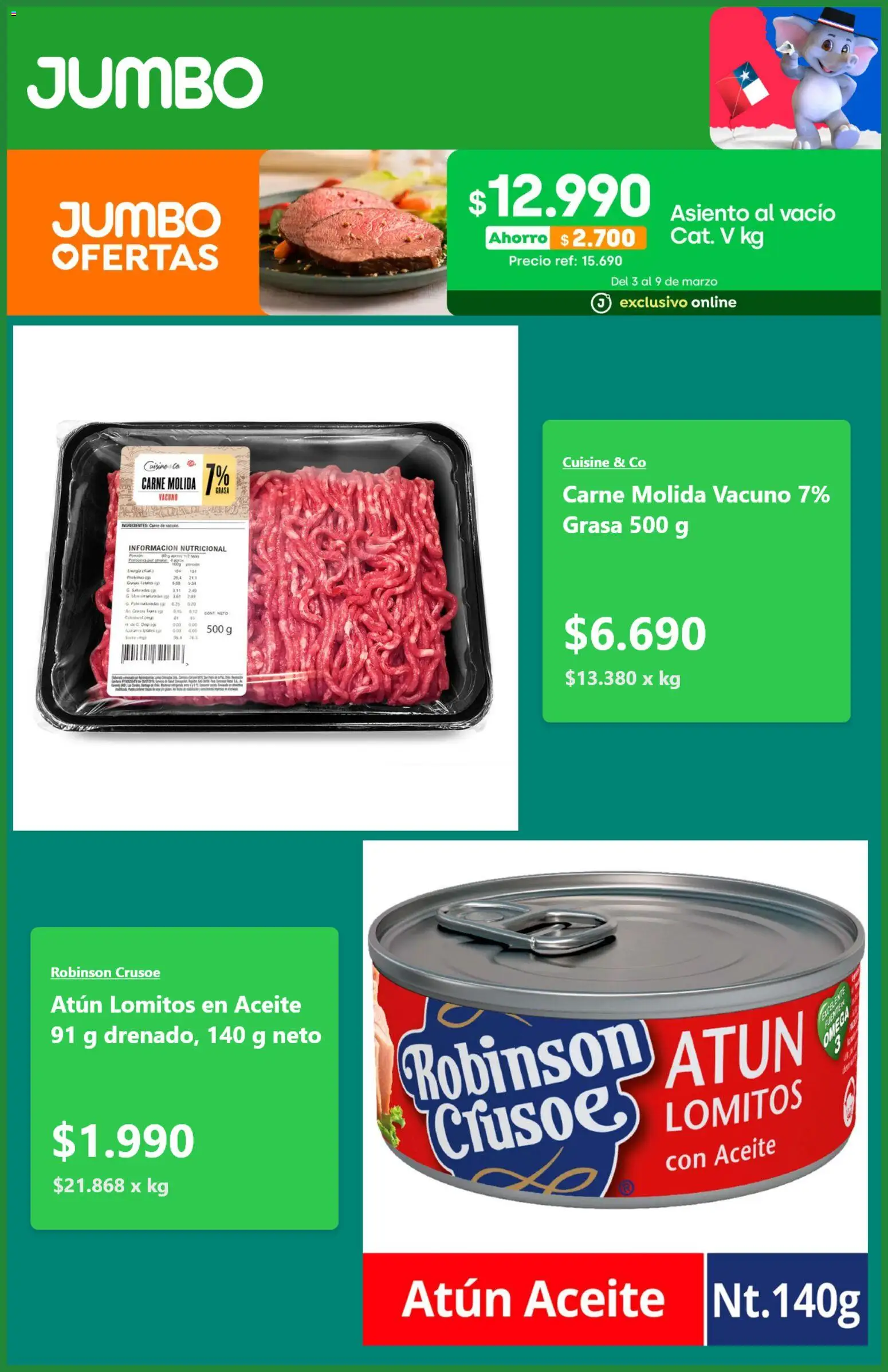 Jumbo ofertas  │ válido desde el 04.03.2026 | Página: 5 | Productos: Atún, Aceite