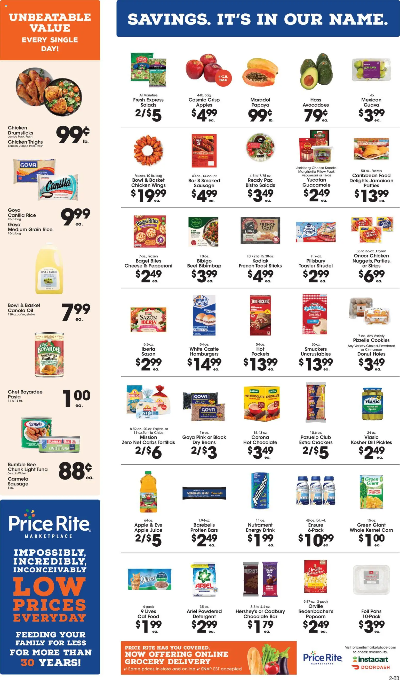 Price Rite Weekly Ad - valid from 09.01.2026 | Page: 2 | Products: Toaster, Corn, Oil, Chips