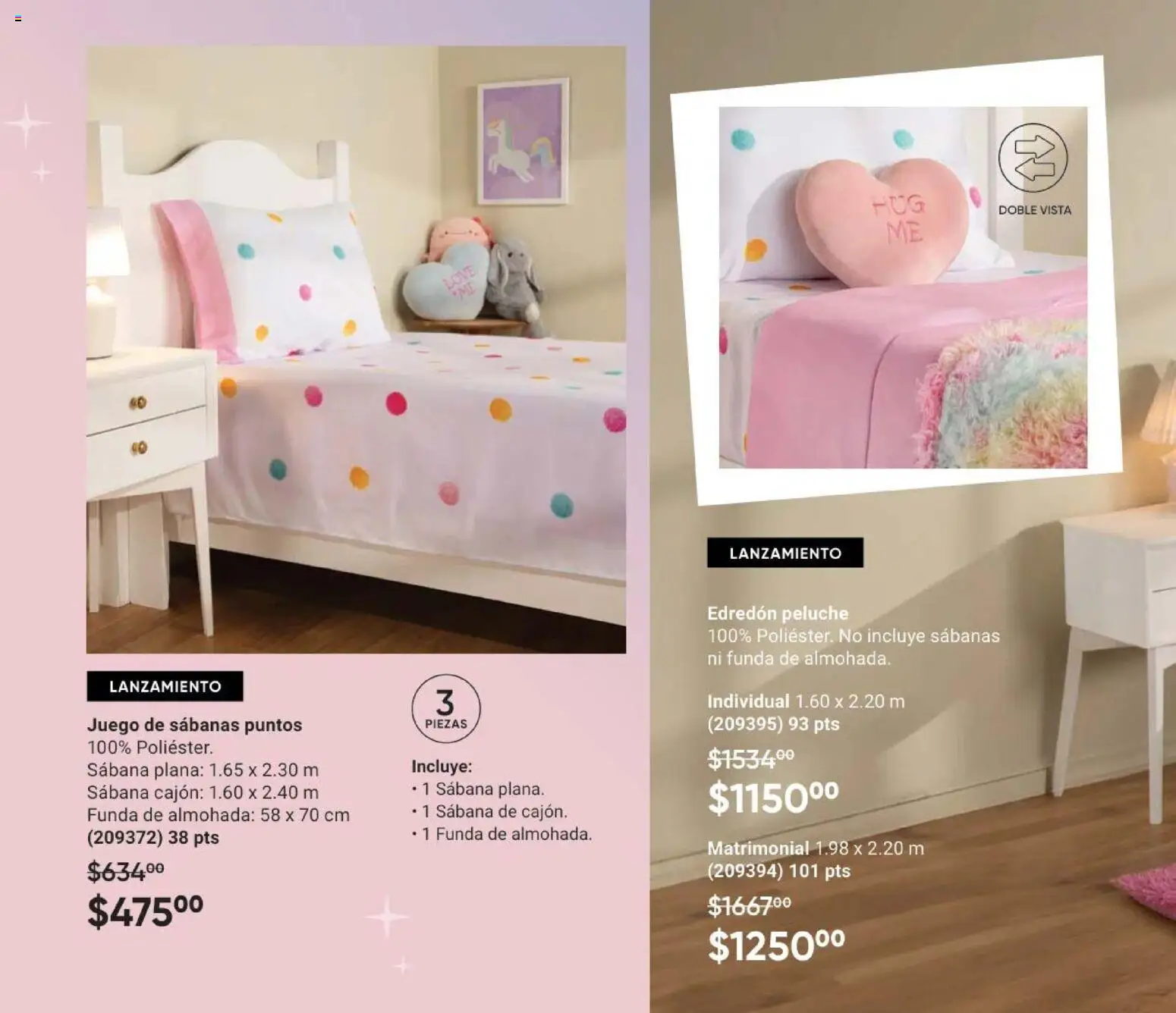 Nuevas ofertas de AVON válidas en toda la República Mexicana desde el 28.11.2025. ¡Encuentra las mejores ofertas en AVON Casa & Estilo 18 2025! | Página: 176 | Productos: Juego, Funda, Funda de almohada, Sabanas