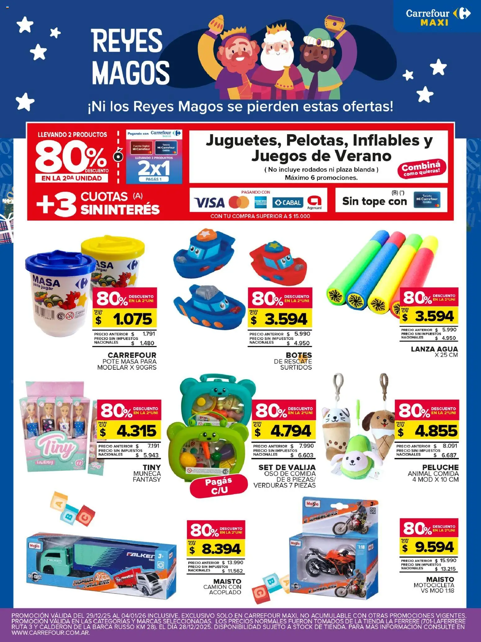 Carrefour Maxi catálogo │ válido desde el 29.12.2025 | Página: 2 | Productos: Valija, Banco, Agua