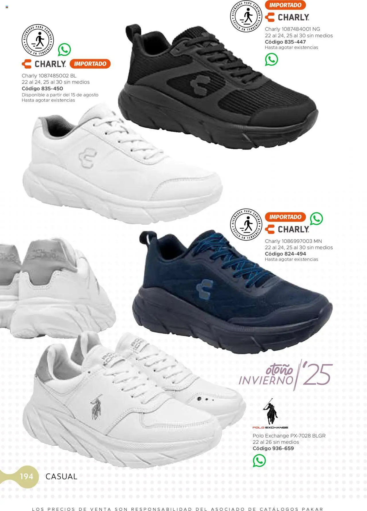 Nuevas ofertas de SC Pakar válidas en toda la República Mexicana desde el 24.07.2025. ¡Encuentra las mejores ofertas en SC Pakar - Catálogo Casual otoño / invierno! | Página: 194