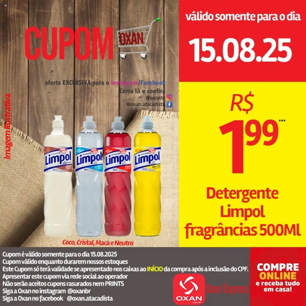Oxan Atacadista Folheto - válido de 15.08.2025 | Página: 19 | Produtos: Detergente