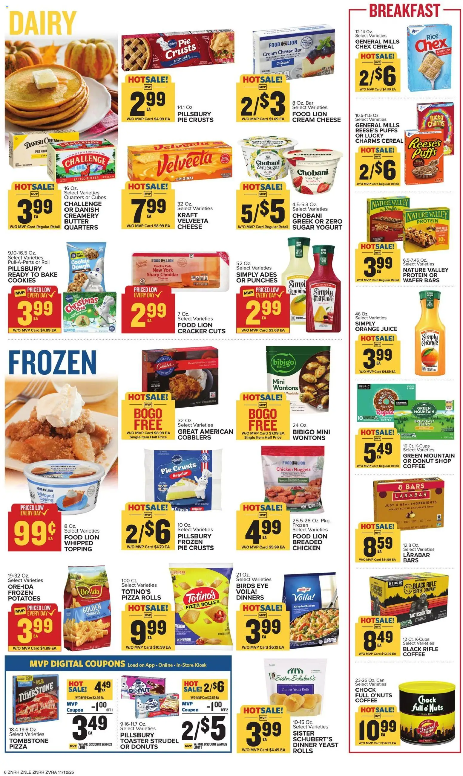 Food Lion Weekly Ad - valid from 12.11.2025 | Page: 11 | Products: Toaster, Chocolate, Pizza, Nuts