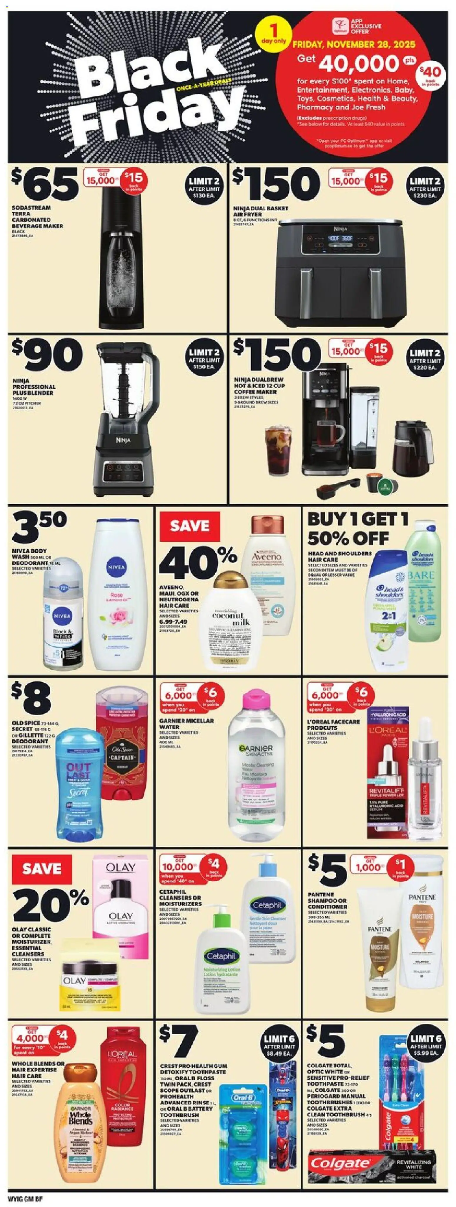 Independent Grocer flyer valid from 27.11.2025 | Page: 8 | Products: Coffee maker, Shampoo, Conditioner, Deodorant