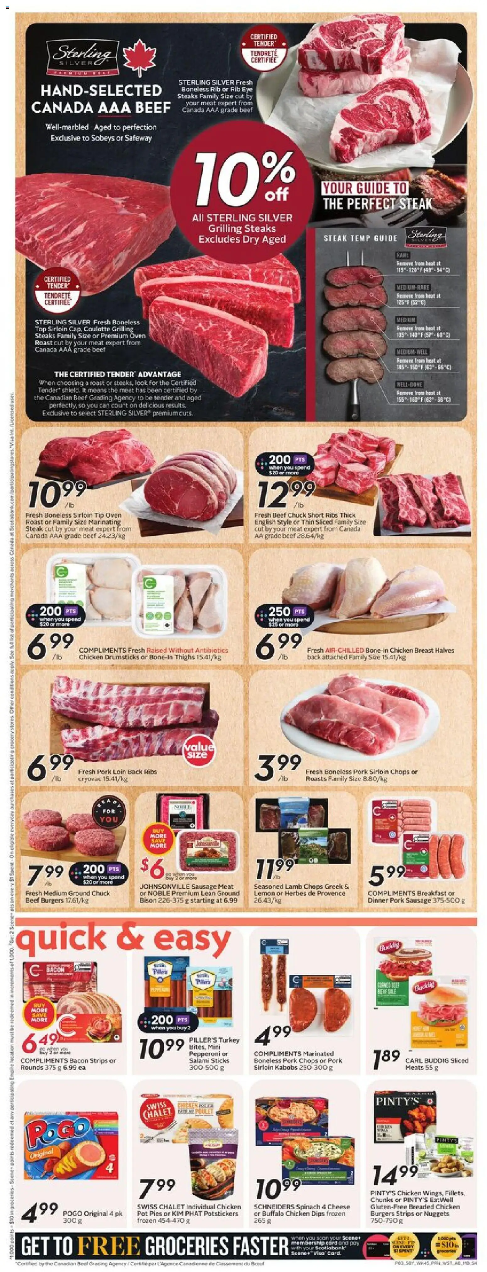 Safeway flyer valid from 05.03.2026 | Page: 6 | Products: Beef, Turkey, Salami, Chicken