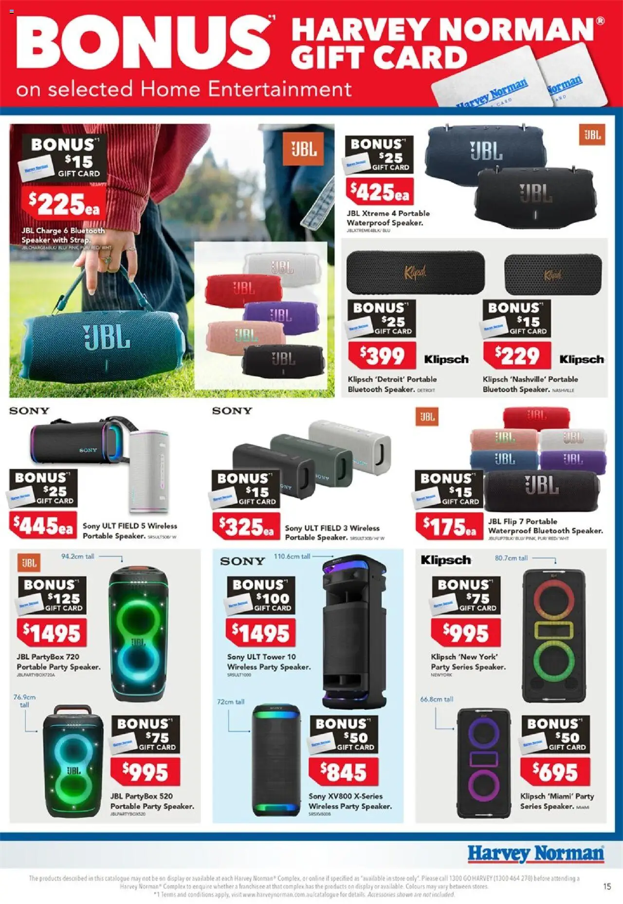 Harvey Norman catalogue - valid from 18.10.2025 | Page: 15 | Products: Accessories, Speaker, Portable