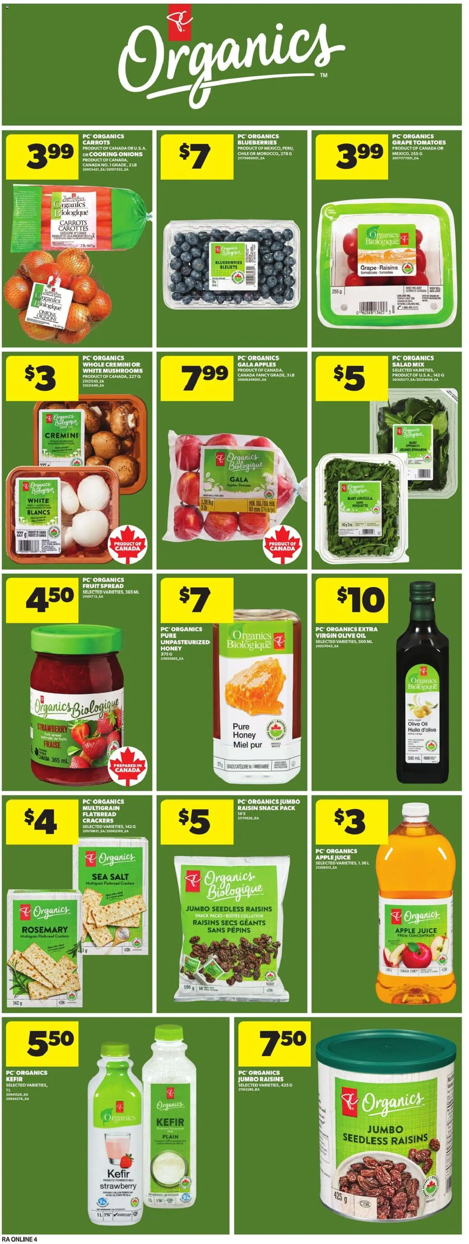 Atlantic Superstore flyer valid from 08.01.2026 | Page: 13 | Products: Milk, Juice, Apples, Tomatoes