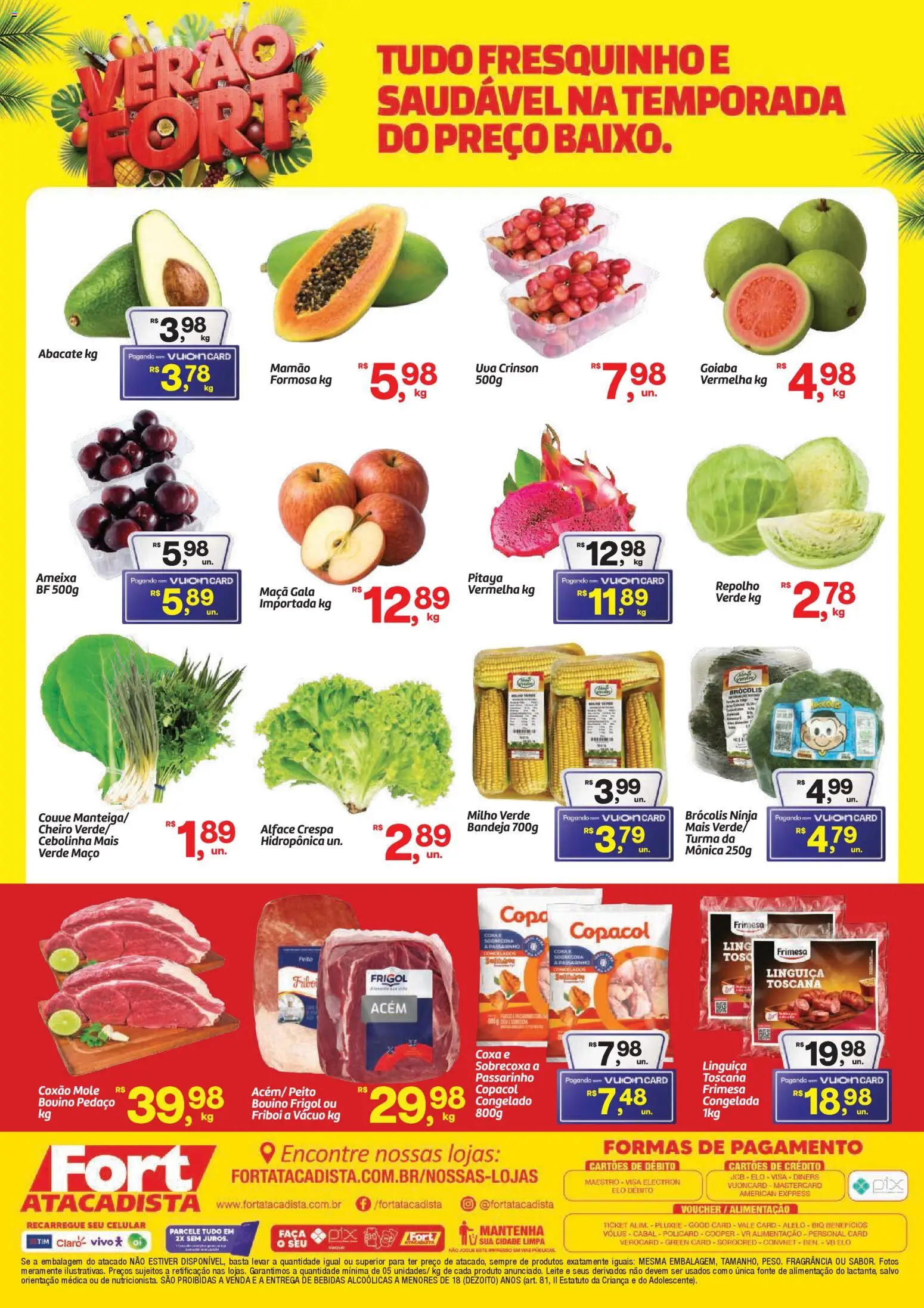 Fort Atacadista Folheto - válido de 10.02.2026 | Página: 2 | Produtos: Fragrância, Linguiça, Repolho, Bandeja