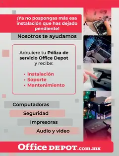 Nuevas ofertas de Office Depot válidas en toda la República Mexicana desde el 09.01.2025. ¡Encuentra las mejores ofertas en Office Depot catálogo 2025! | Página: 339 | Productos: Audio, Té, Video