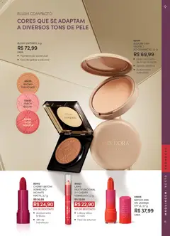 Eudora - Revista 03/2026 - Pré-Visualização do folheto da loja Eudora, válido de 26.01.2026 | Página: 11 | Produtos: Maquiagem, Pó, Blush, Batom