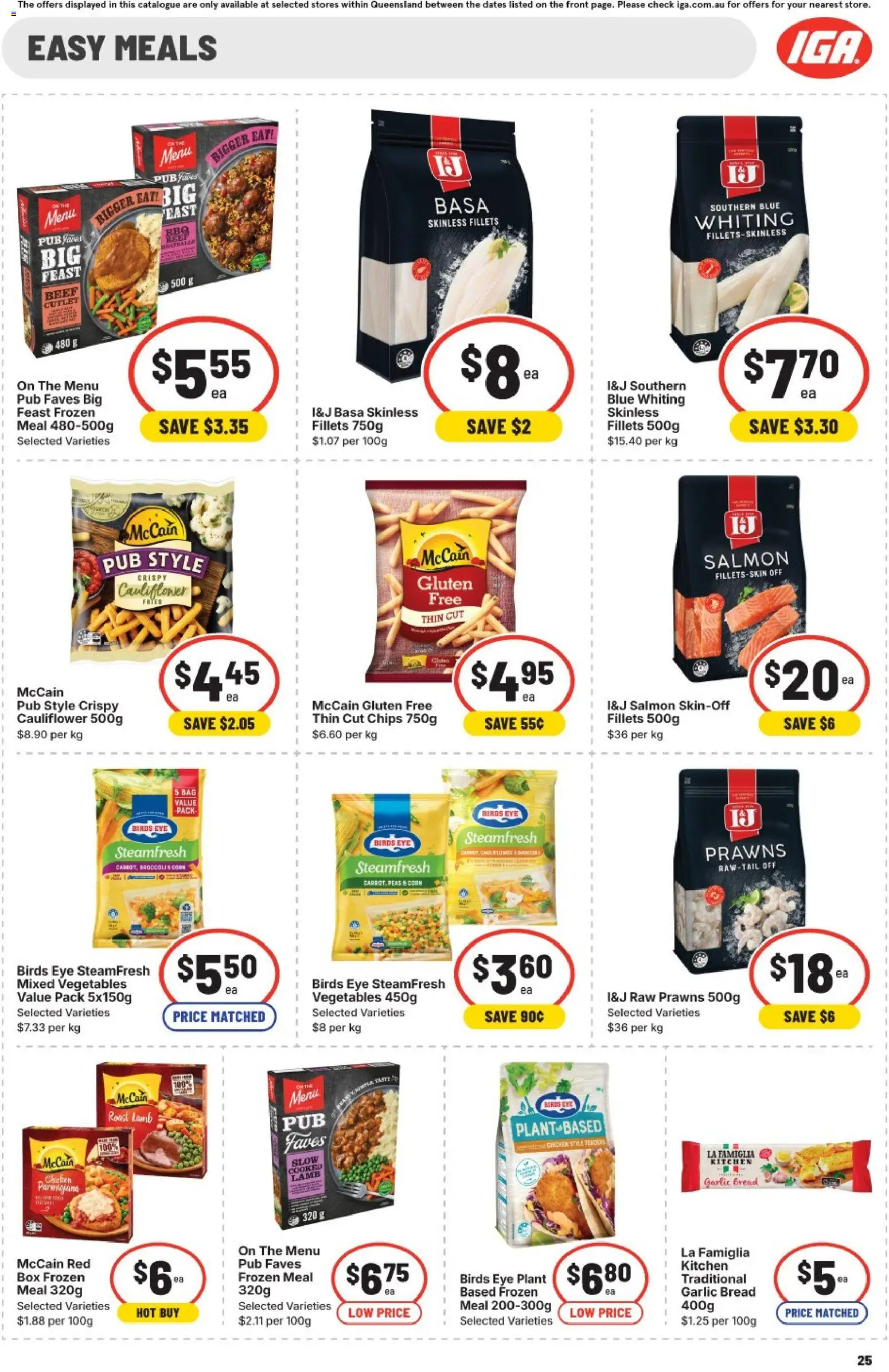 IGA catalogue - valid from 07.01.2026 | Page: 28 | Products: Bread, Chicken, Prawns, Salmon