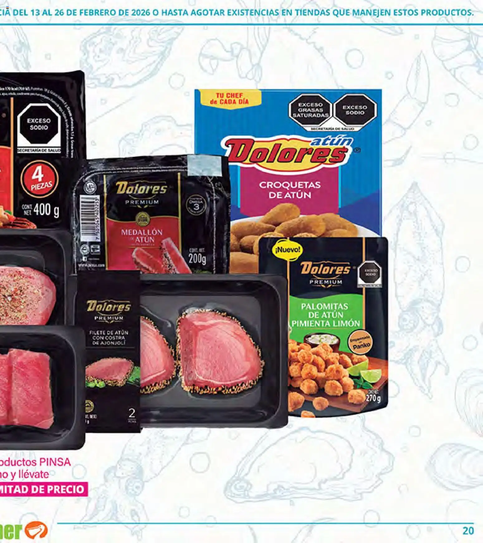 Nuevas ofertas de La Comer válidas en toda la República Mexicana desde el 13.02.2026. ¡Encuentra las mejores ofertas en La Comer folleto Ofertas! | Página: 39 | Productos: Atún, Pimienta, Limón