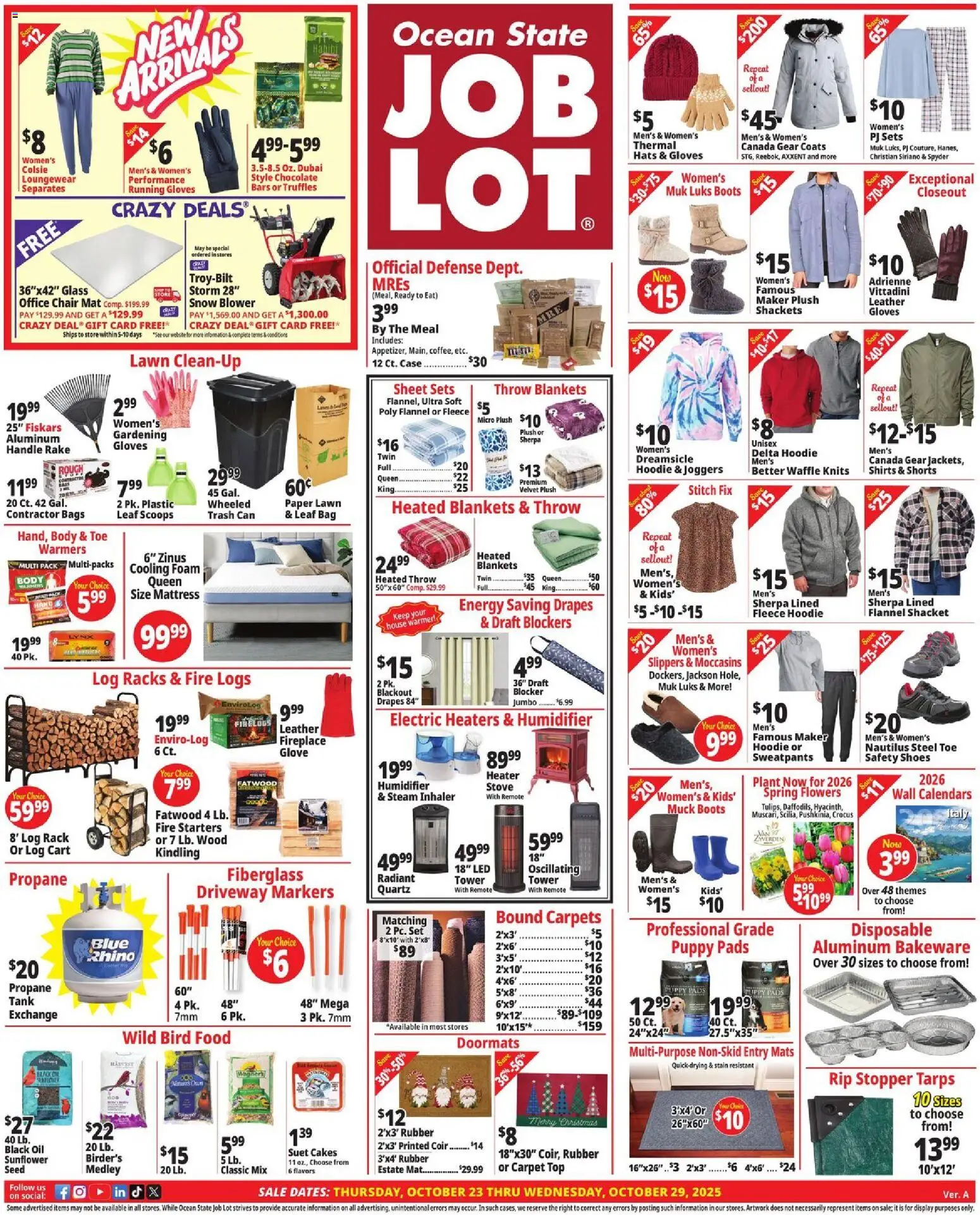Ocean State Job Lot Weekly Ad - MA - valid from 23.10.2025 | Page: 1