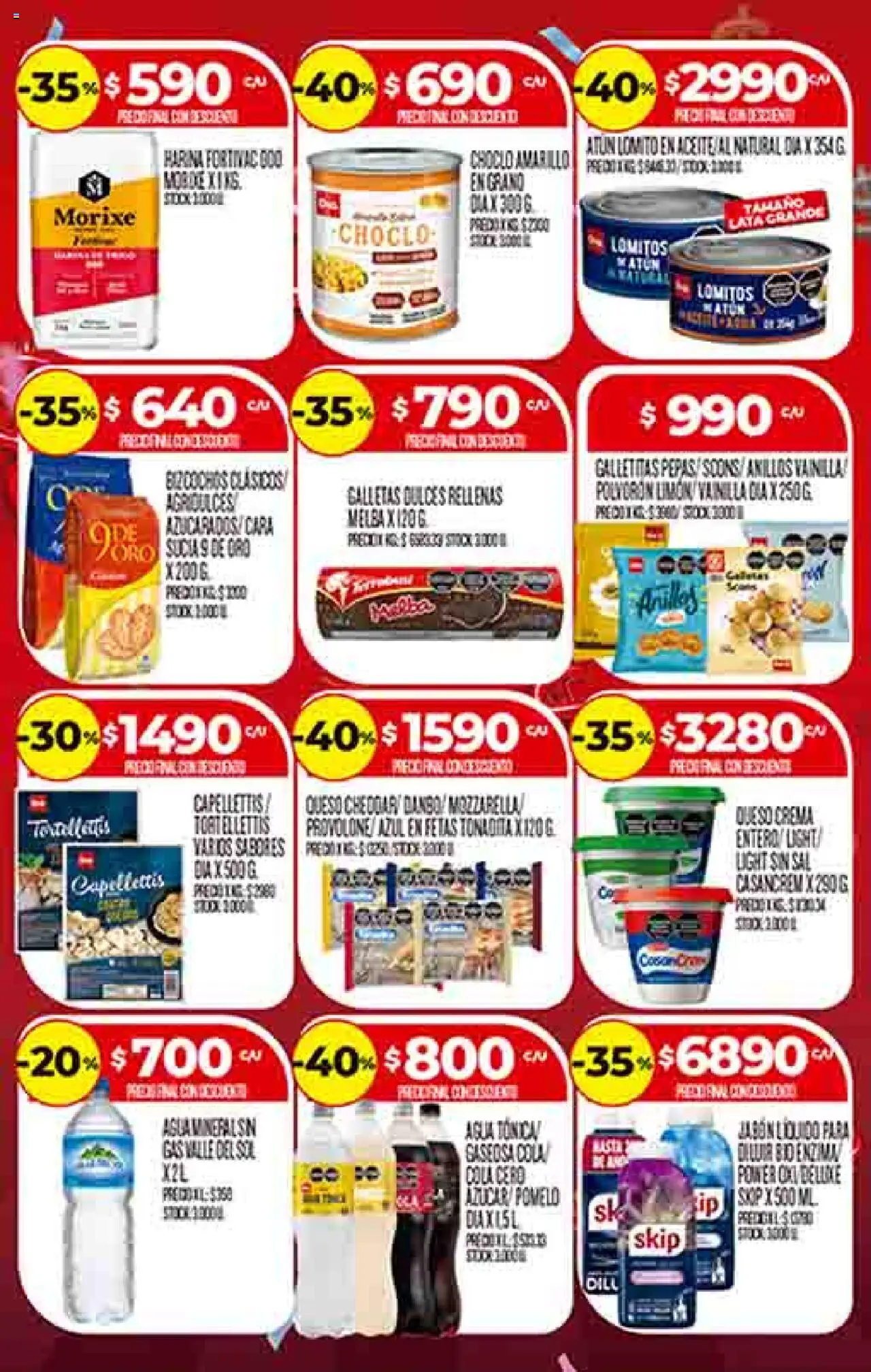 Supermercado DIA Ofertas │ válido desde el 01.10.2025 | Página: 3 | Productos: Choclo, Pomelo, Crema, Bizcochos