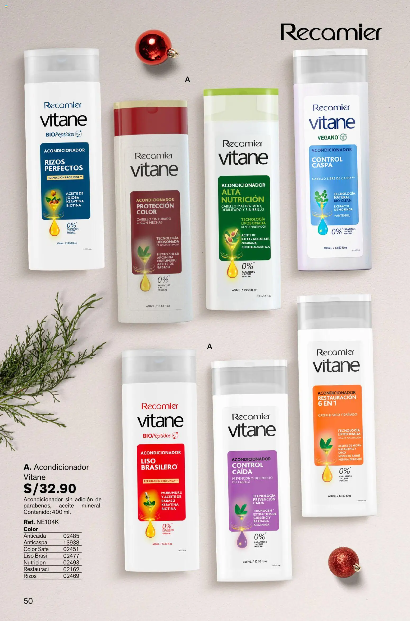 Catálogo Leonisa válido desde 05.12.2025 | Página: 50 | Productos: Acondicionador, Aceite