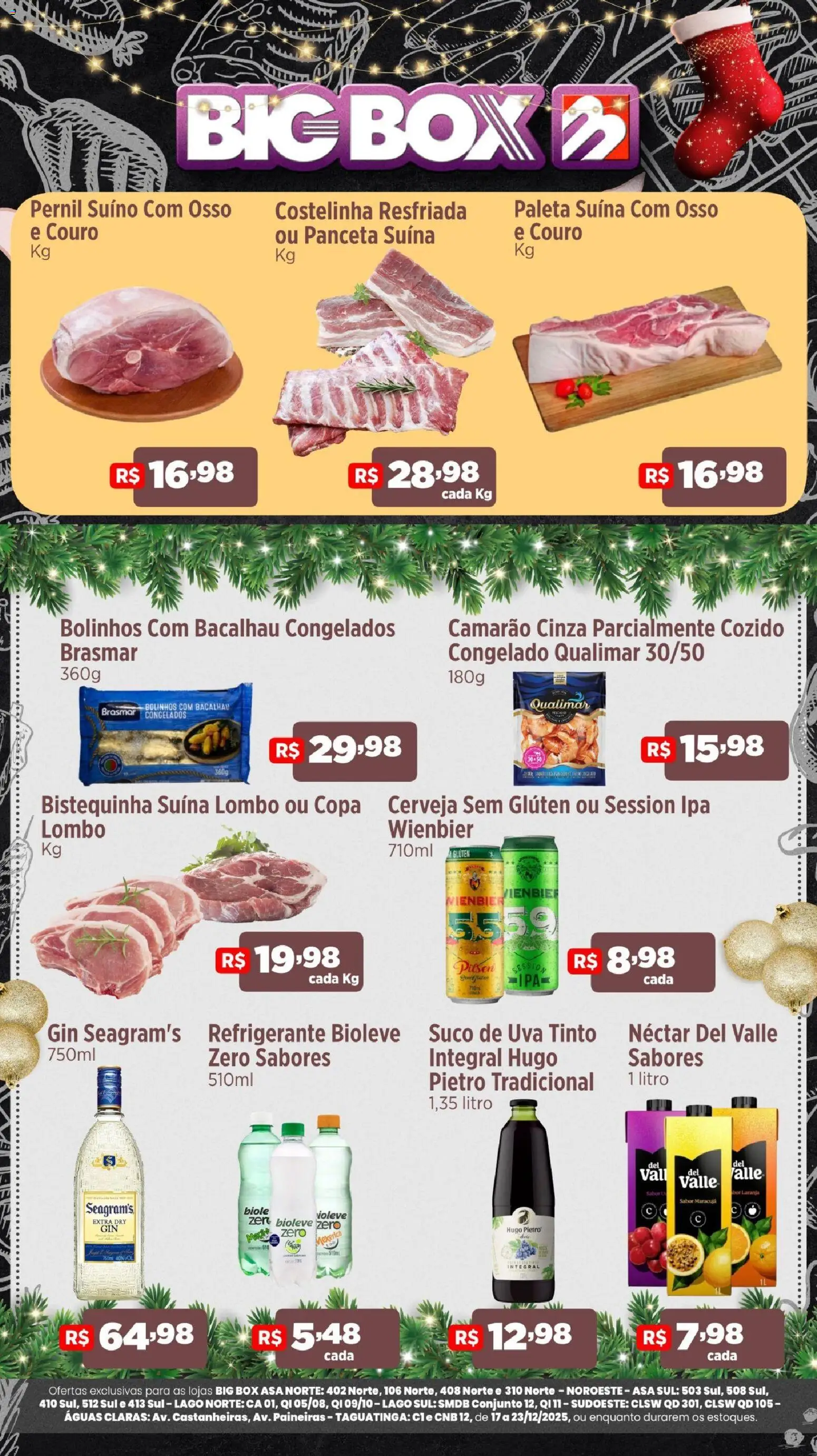Big Box Folheto - válido de 17.12.2025 | Página: 3 | Produtos: Lombo, Camarão, Gin, Refrigerante