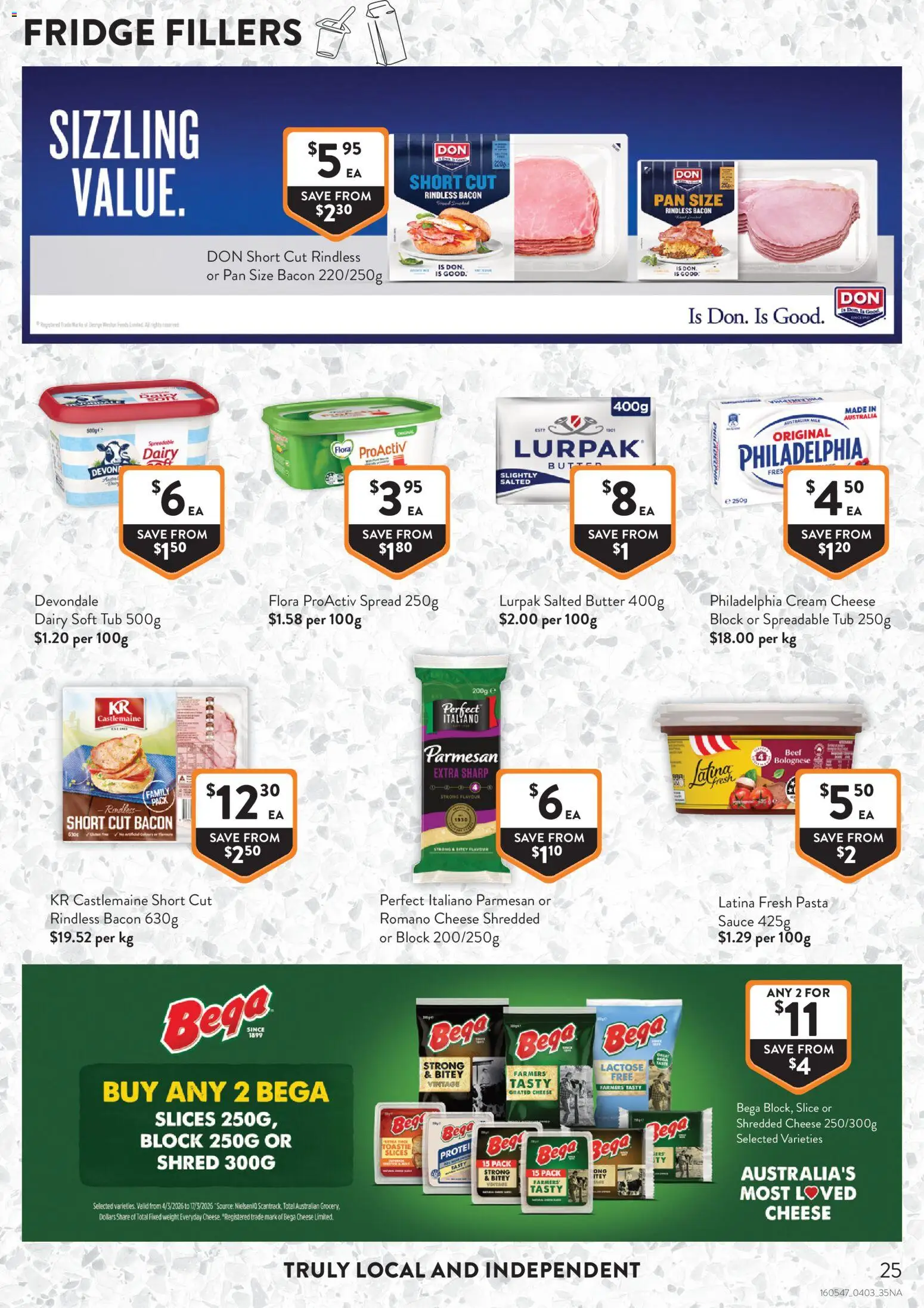 Foodworks catalogue - valid from 04.03.2026 | Page: 25 | Products: Dairy, Cheese, Sauce, Fridge