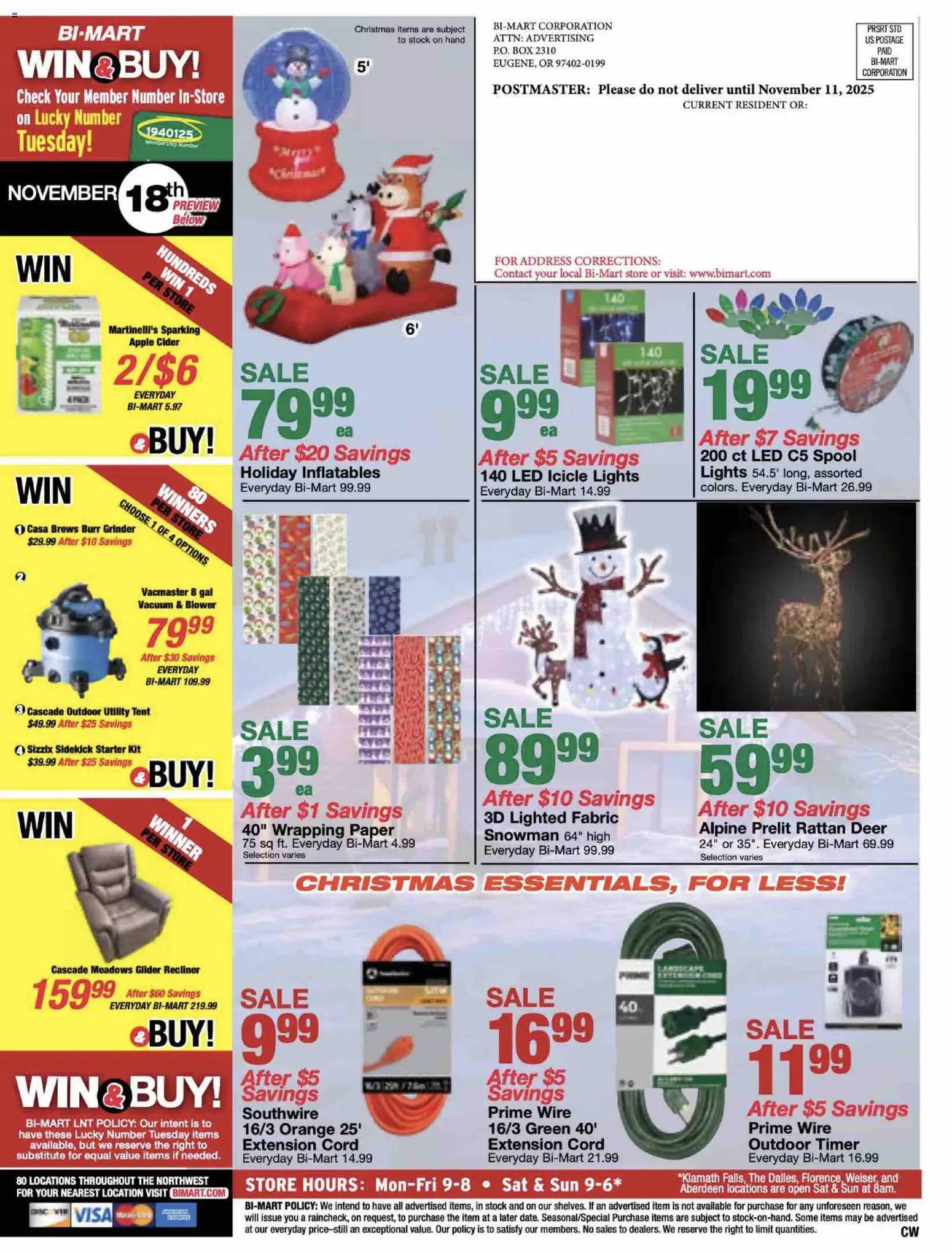 Bi-Mart Membership Savings Book - valid from 11.11.2025 | Page: 12 | Products: Wire, Starter, Grinder, Blower