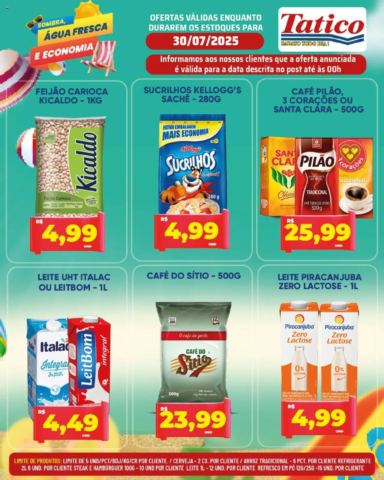 Tatico Folheto - válido de 30.07.2025 | Página: 4 | Produtos: Refresco, Arroz, Sucrilhos, Refrigerante