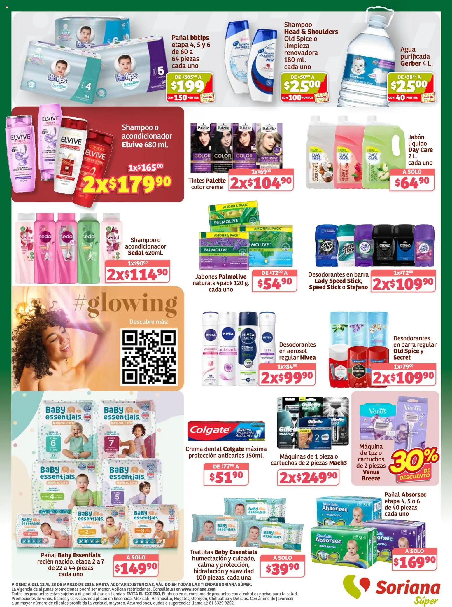 Nuevas ofertas de Soriana válidas en toda la República Mexicana desde el 12.03.2026. ¡Encuentra las mejores ofertas en Soriana Folleto Soriana Súper Nacional! | Página: 8 | Productos: Manzana, Barra, Acondicionador, Jabón