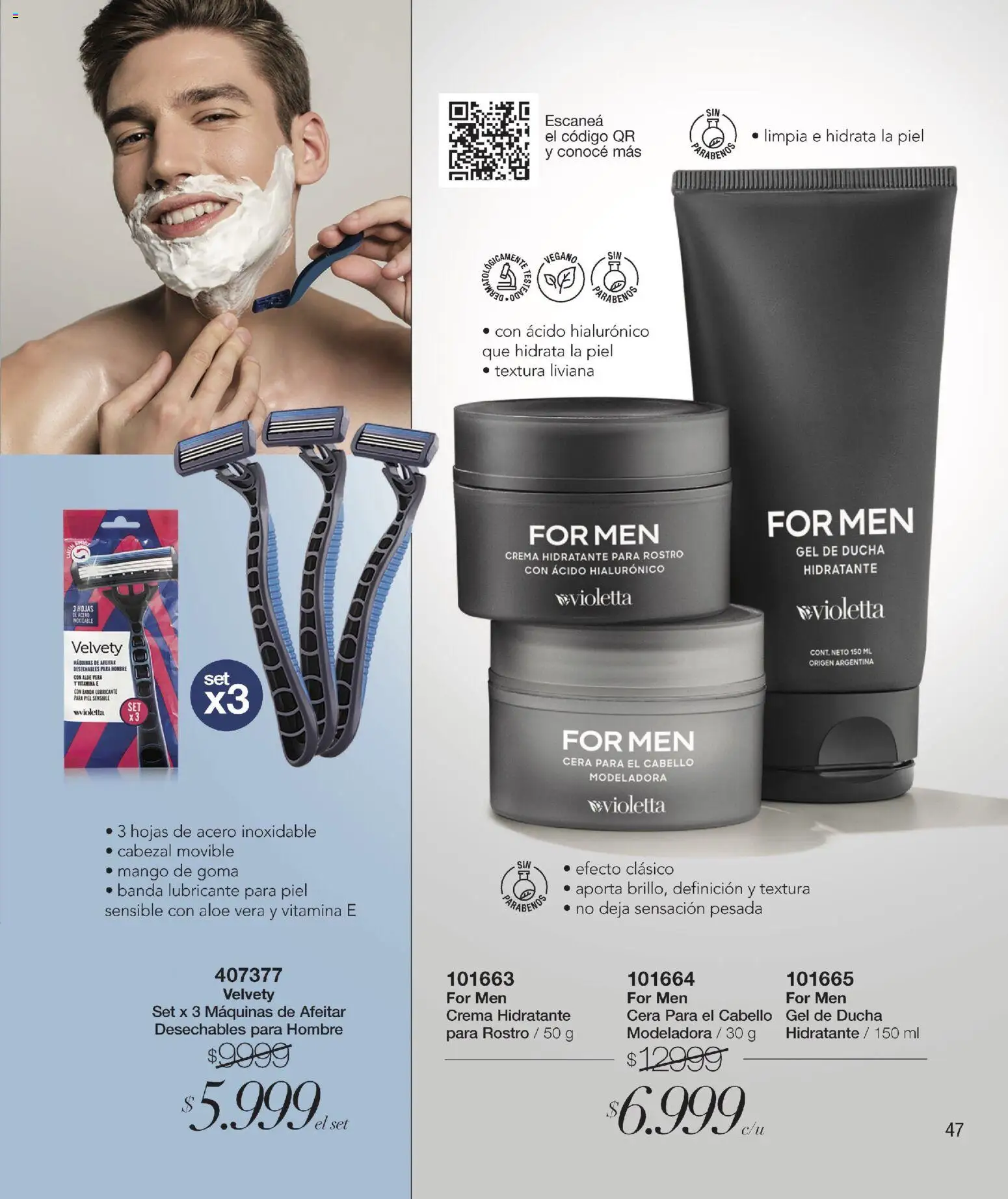 Violetta catálogo │ válido desde el 01.02.2026 | Página: 47 | Productos: Ducha, Gel de ducha, Mango, Cera