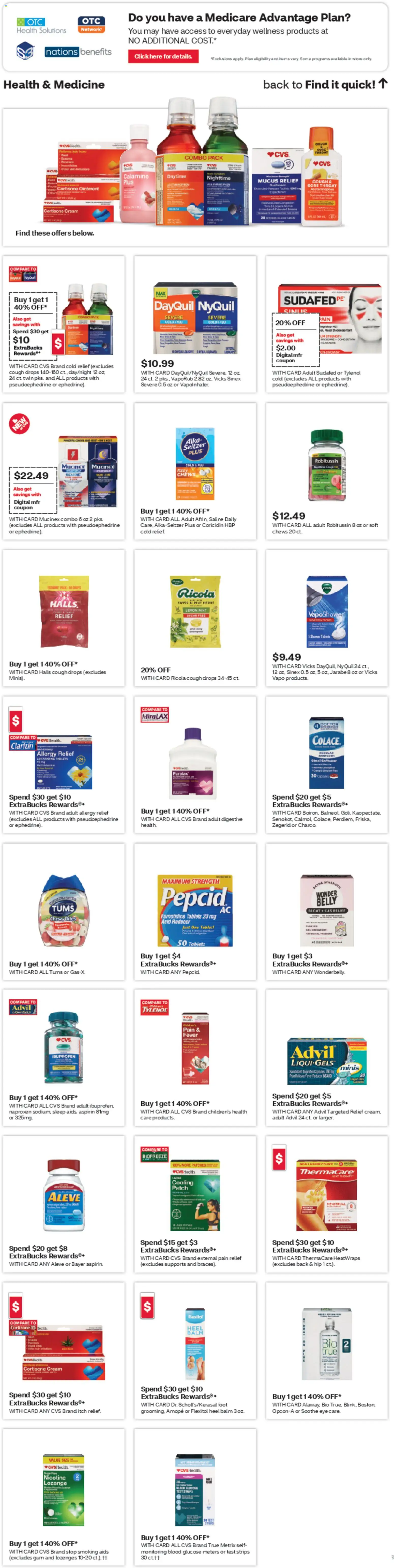 CVS Pharmacy Weekly Ad - WA - valid from 16.11.2025 | Page: 7 | Products: Glucose, Cream, Lemon, Tablet