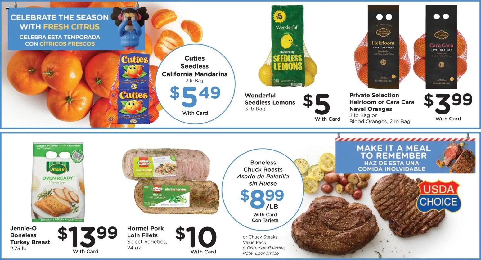 Ralphs Weekly Ad - valid from 14.01.2026 | Page: 9 | Products: Mandarins, Pork, Bag, Oven