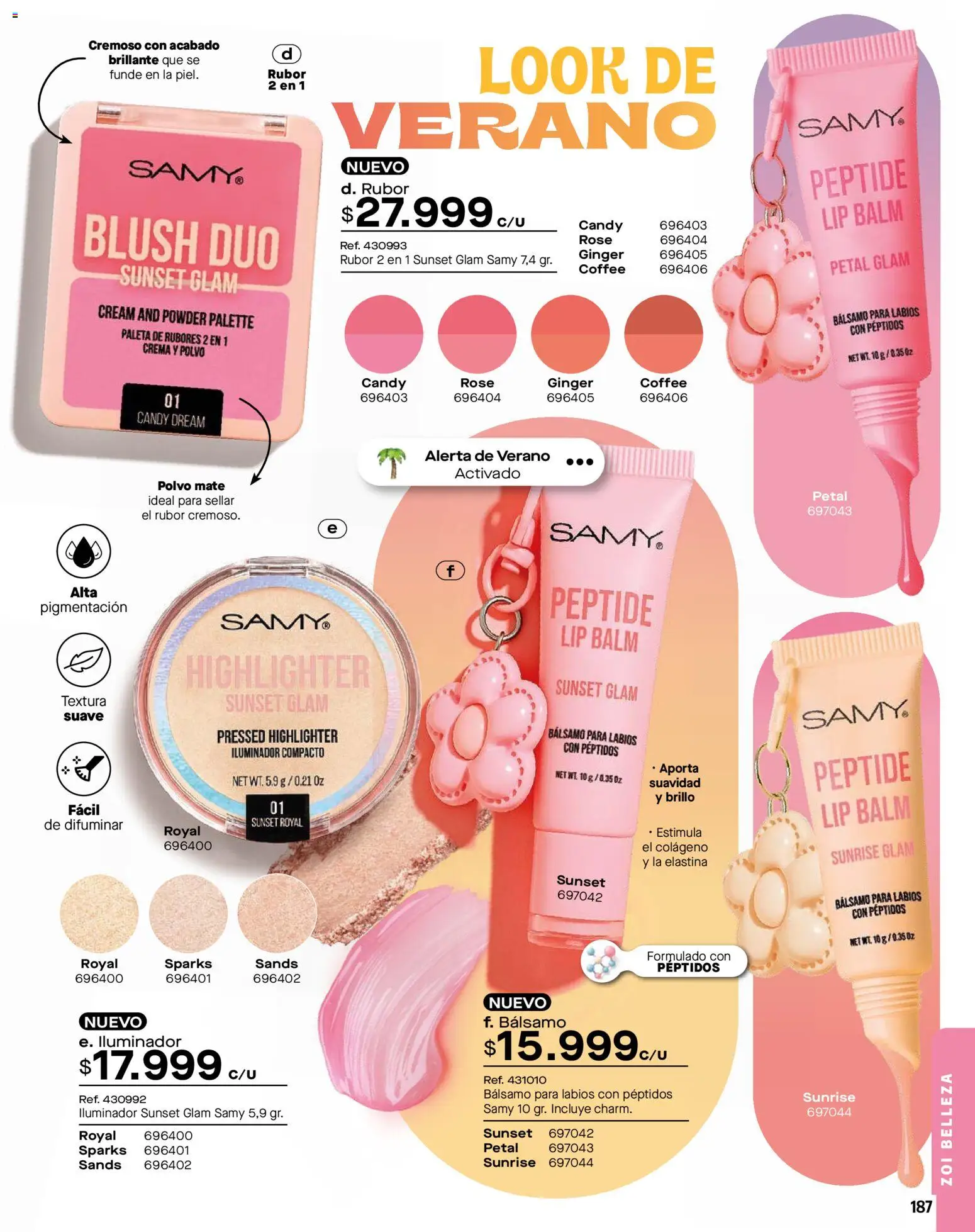 Carmel revista - valida desde el 01.01.2026 | Página: 187 | Productos: Bálsamo, Iluminador, Brillo, Polvo