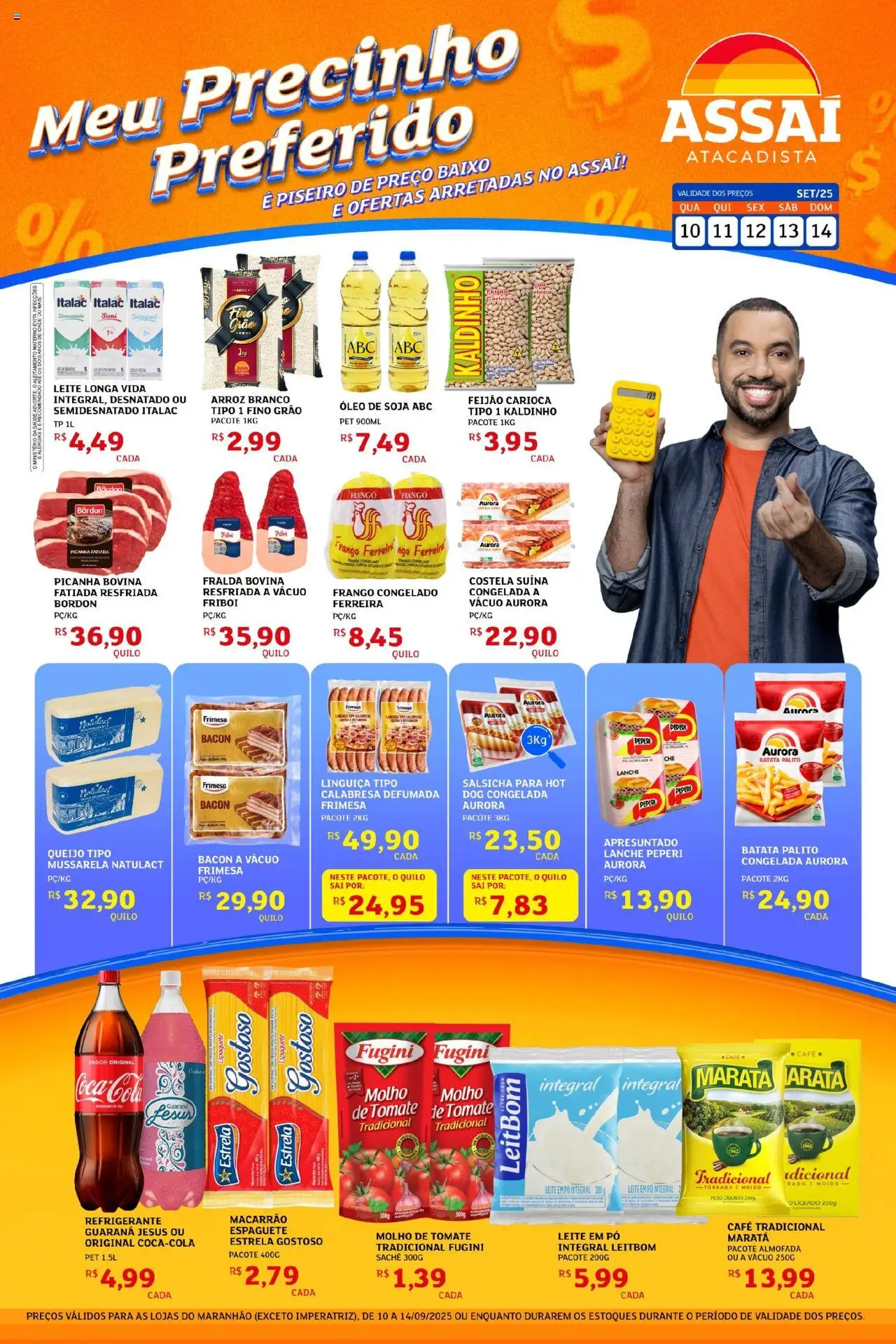 Assaí Atacadista Folheto - válido de 10.09.2025 | Página: 1 | Produtos: Almofada, Refrigerante, Frango, Soja