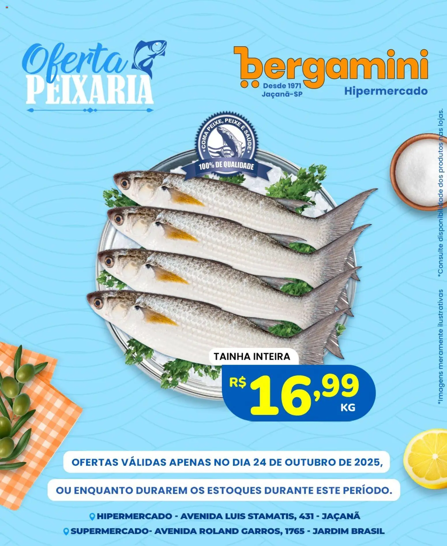 Supermercado Bergamini Folheto - válido de 24.10.2025 | Página: 7 | Produtos: Peixe