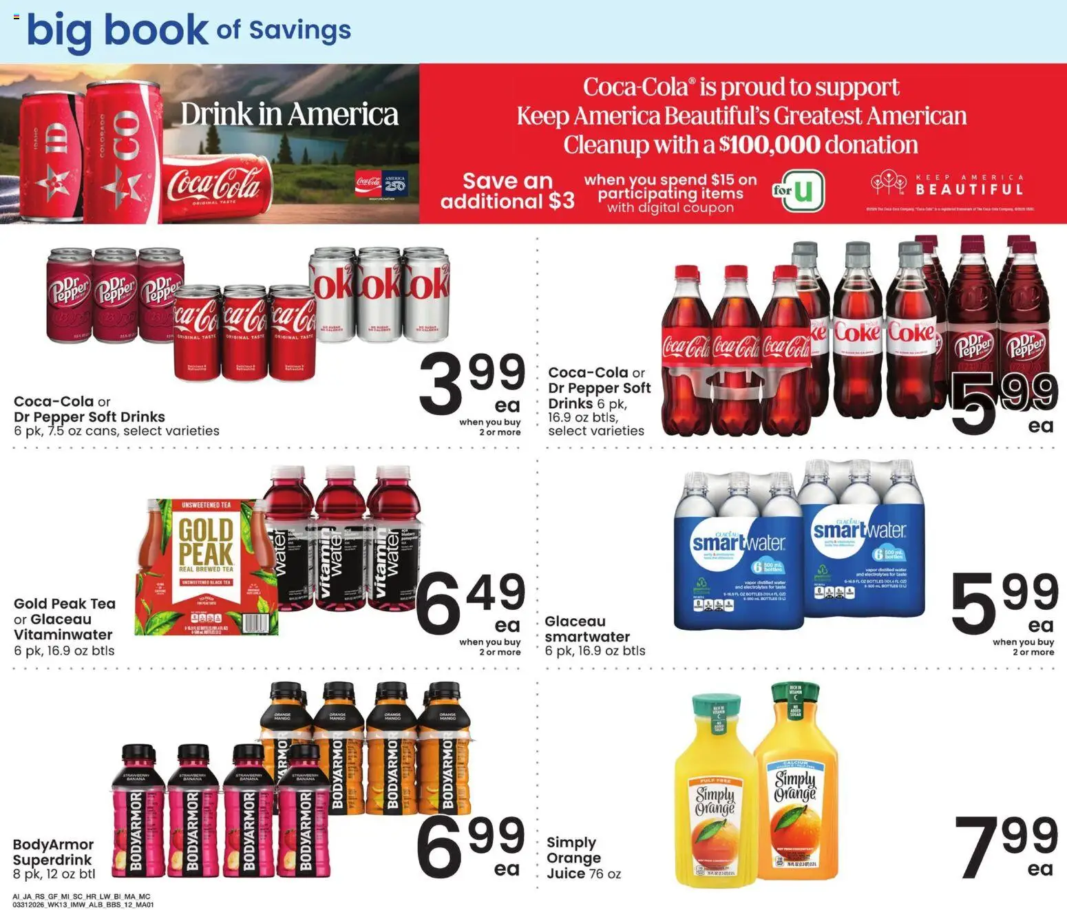 Albertsons Big Book of Savings - valid from 31.03.2026 | Page: 11 | Products: Vitamin, Juice, Tea, Water