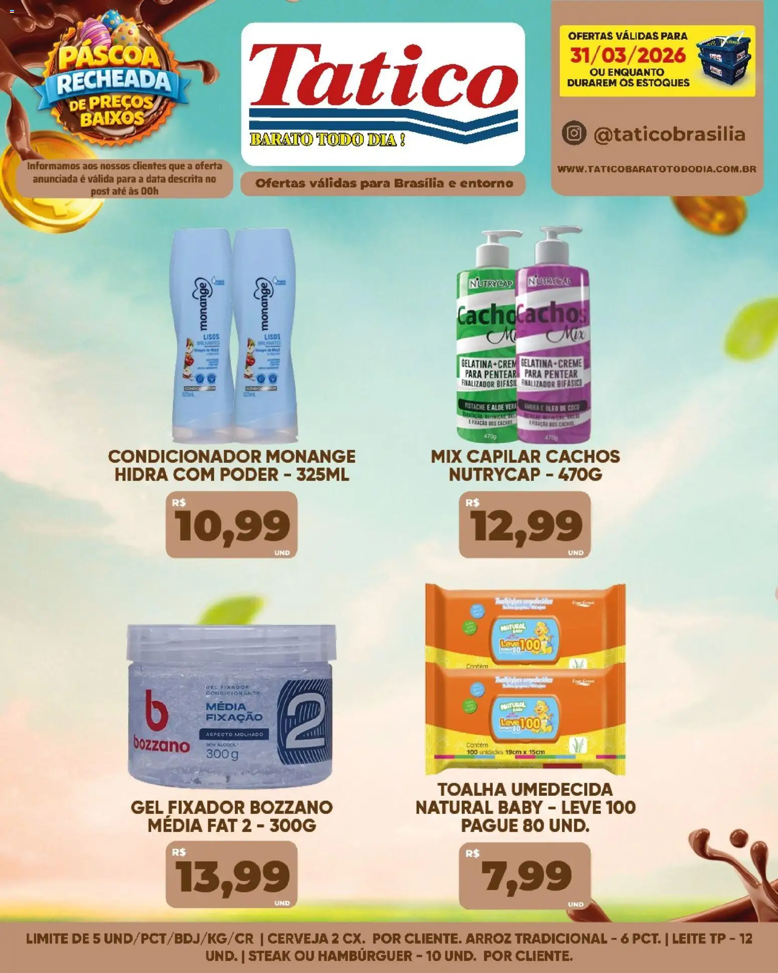 Tatico Folheto - válido de 31.03.2026 | Página: 4 | Produtos: Pistache, Condicionador, Arroz, Óleo de coco
