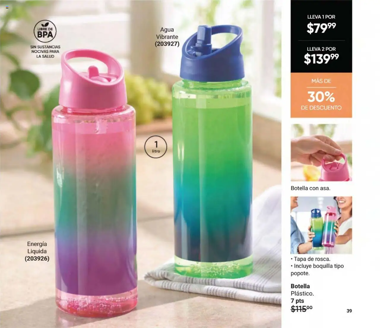 Nuevas ofertas de AVON válidas en toda la República Mexicana desde el 09.08.2025. ¡Encuentra las mejores ofertas en AVON - Casa & Estilo 13 2025! | Página: 41 | Productos: Agua, Botella