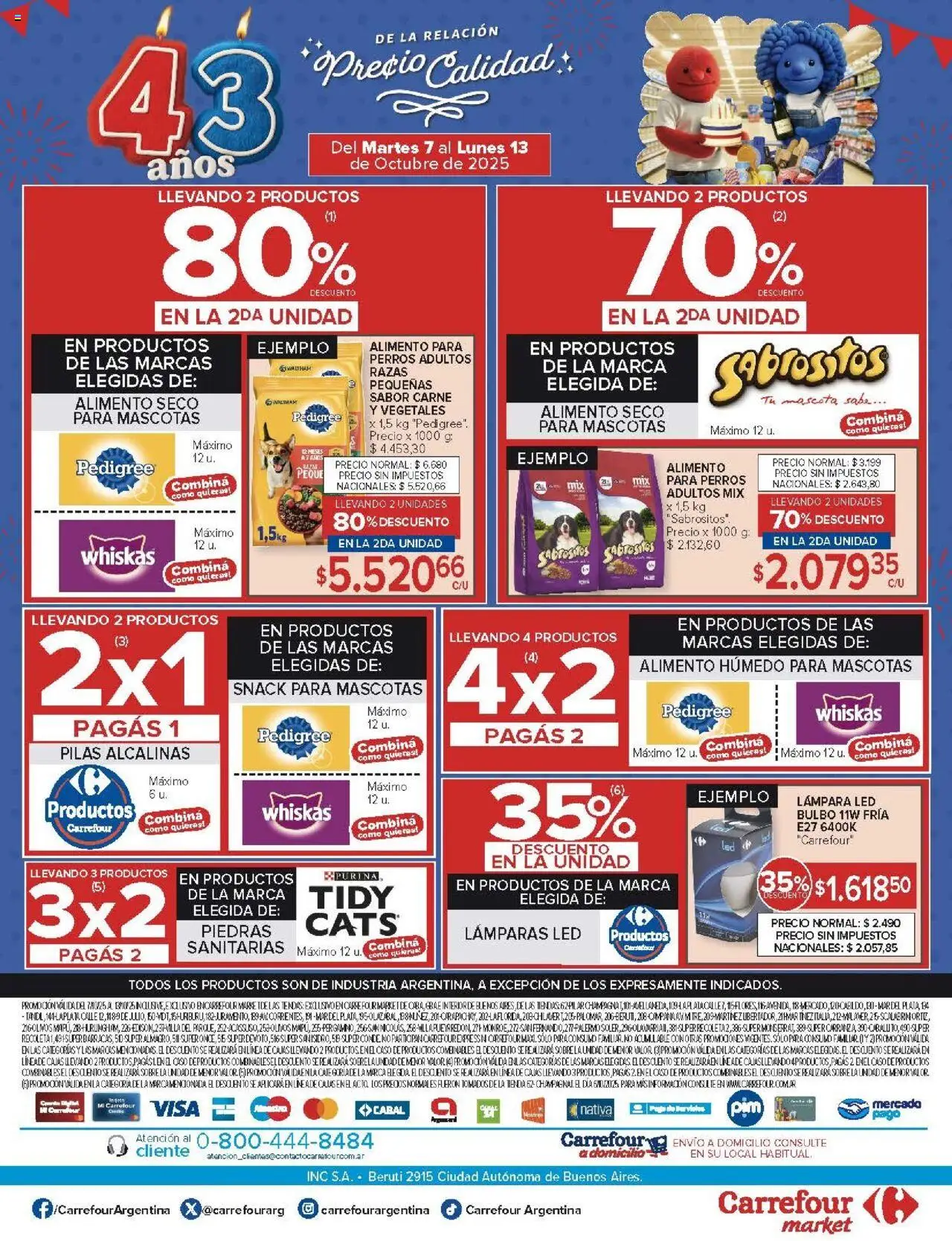 Carrefour Market catálogo │ válido desde el 07.10.2025 | Página: 18 | Productos: Caso, Sobre, Pilas, Lámpara