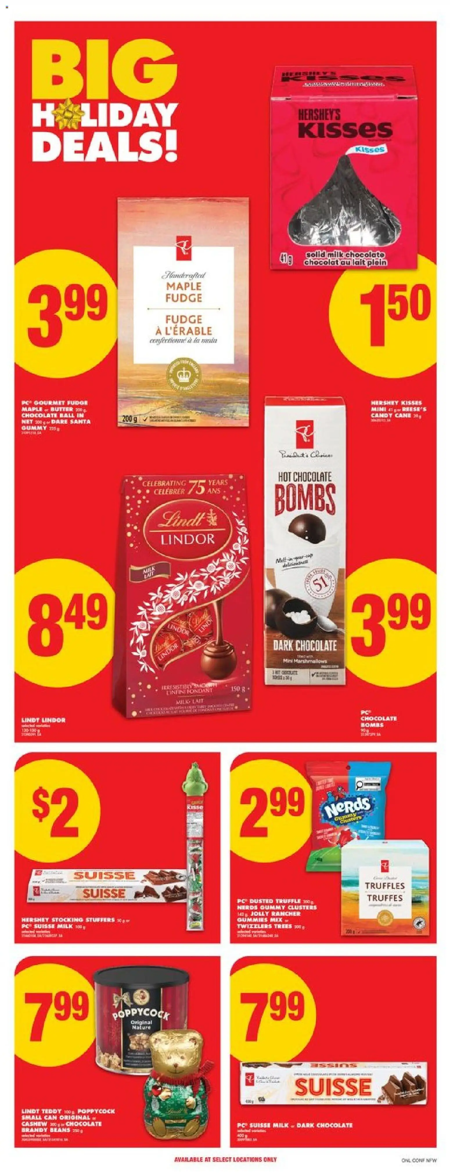 No Frills flyer valid from 27.11.2025 | Page: 14 | Products: PC, Milk, Butter, Chocolate