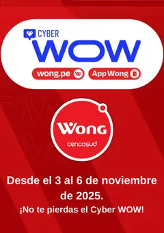 Vista previa de folleto Wong - Cyber Wow de la Wong válido desde 03.11.2025