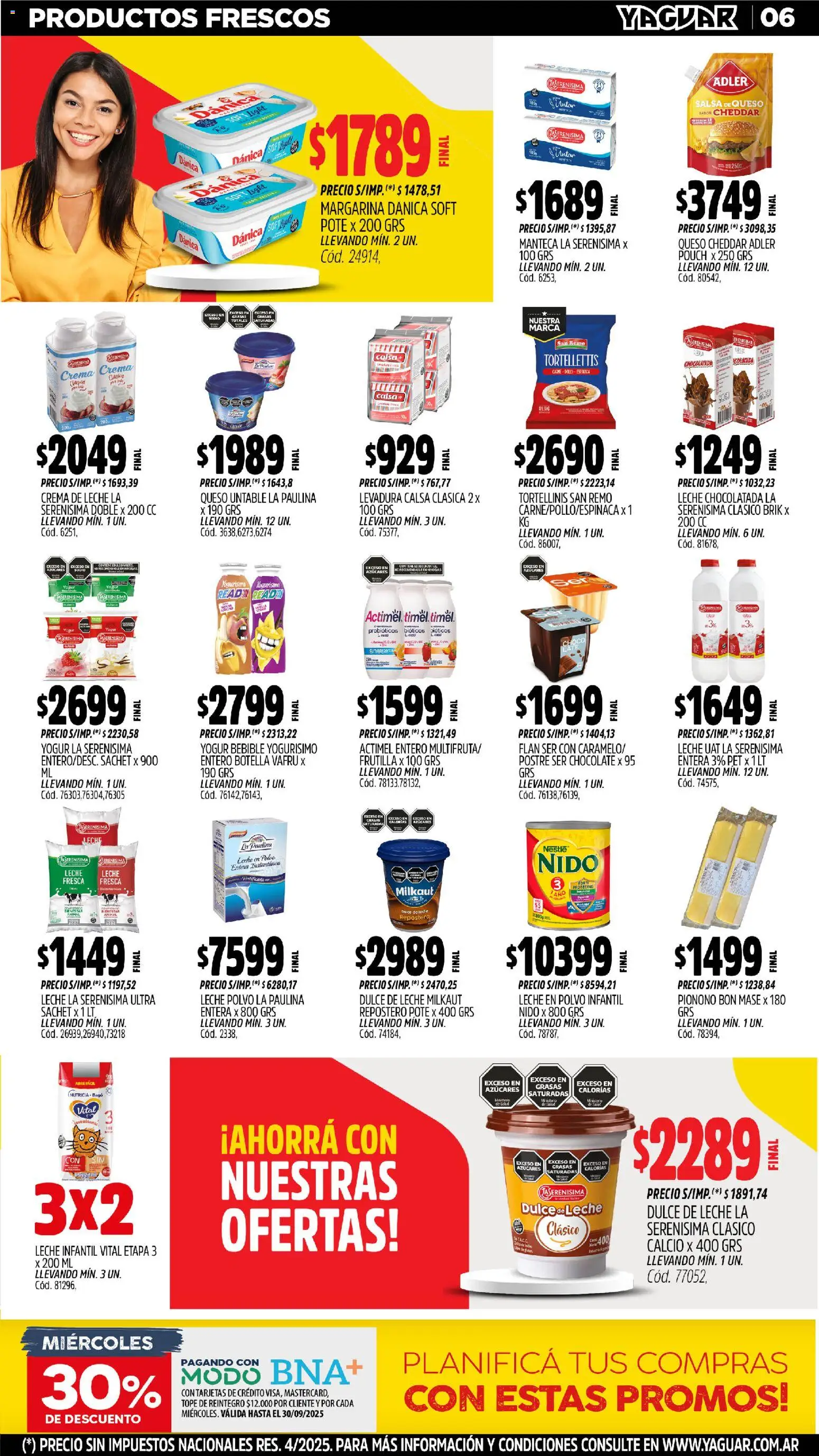 Yaguar - Bahía Blanca │ válido desde el 27.10.2025 | Página: 6 | Productos: Botella, Frutilla, Crema de leche, Yogur