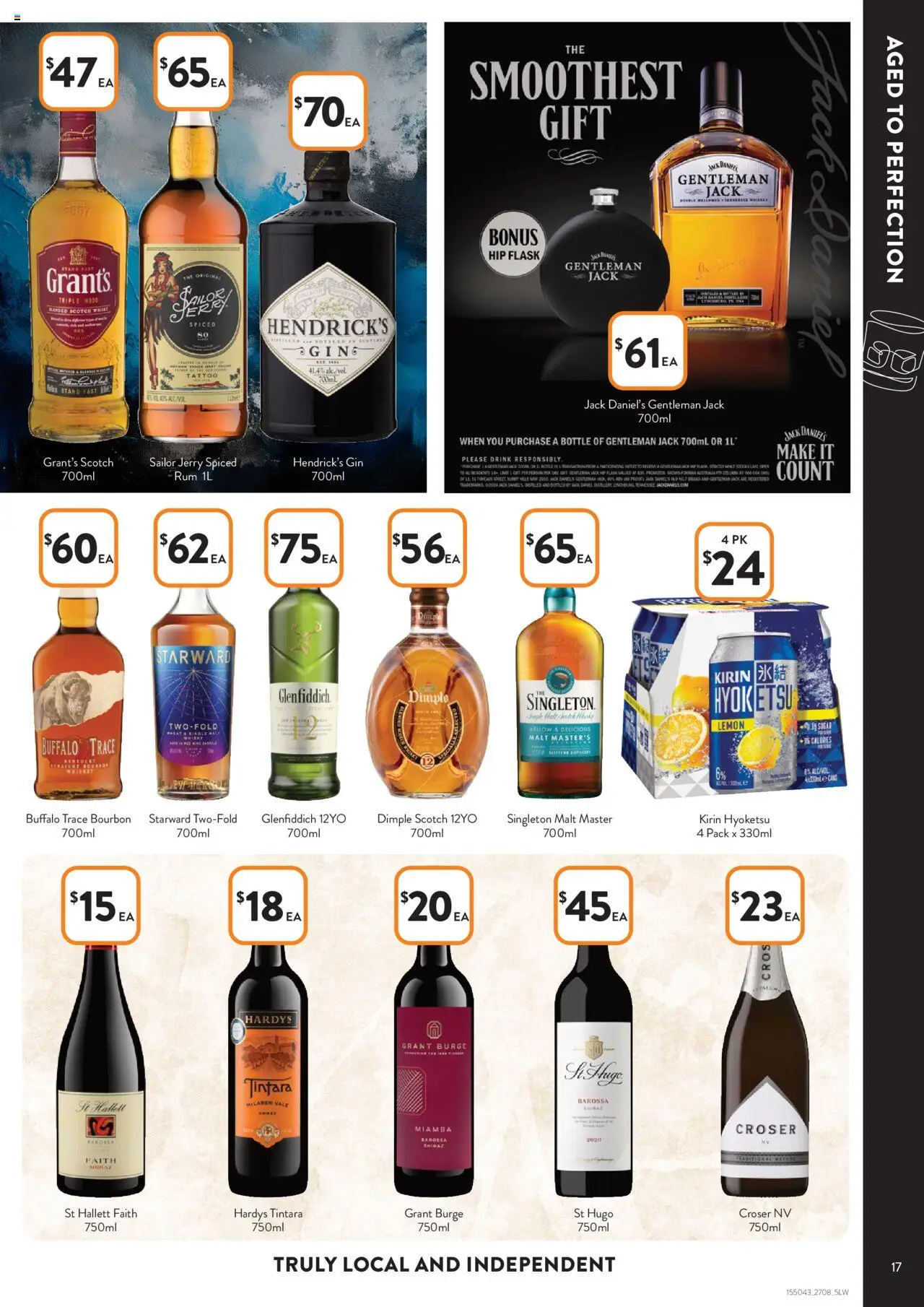 Foodworks catalogue - valid from 27.08.2025 | Page: 17 | Products: Bourbon, Whiskey, Lemon, Scotch