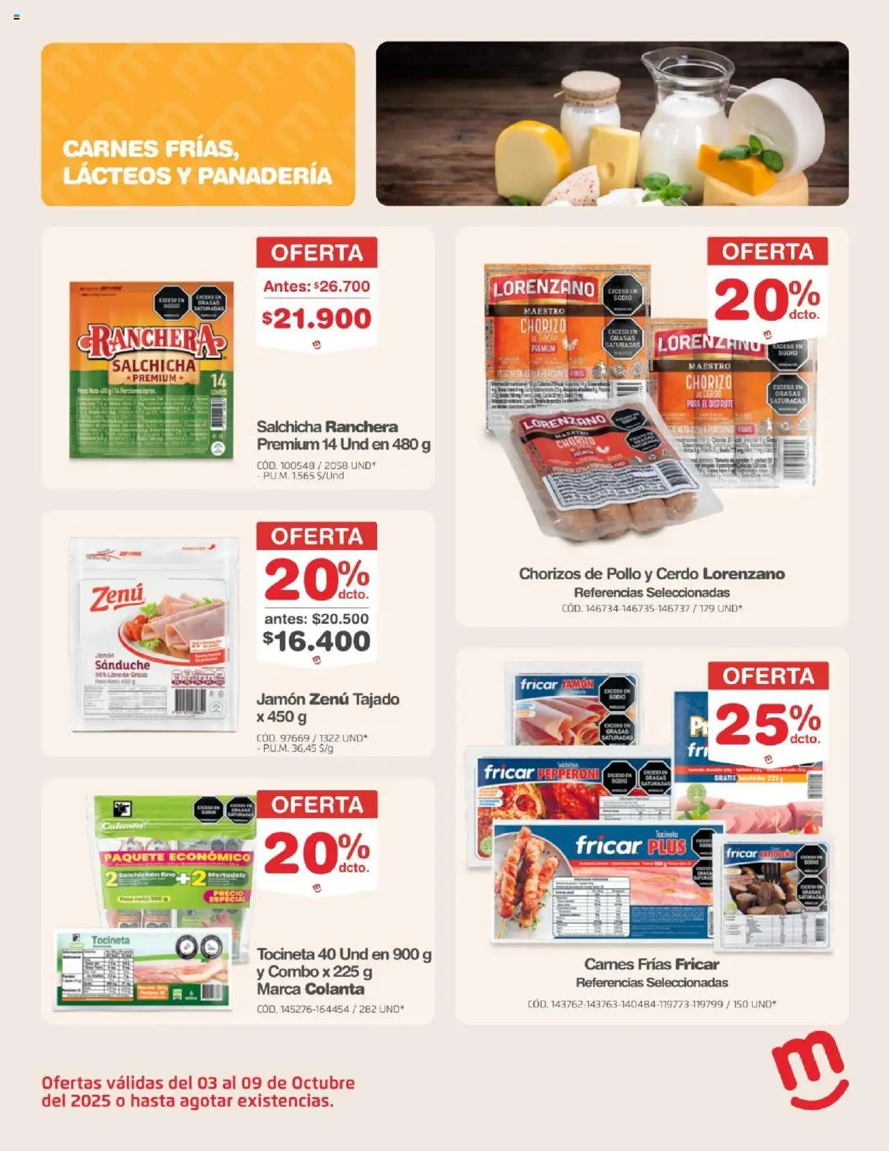 Makro revista - valida desde el 03.10.2025 | Página: 16 | Productos: Cerdo, Peso, Panadería, Jamón