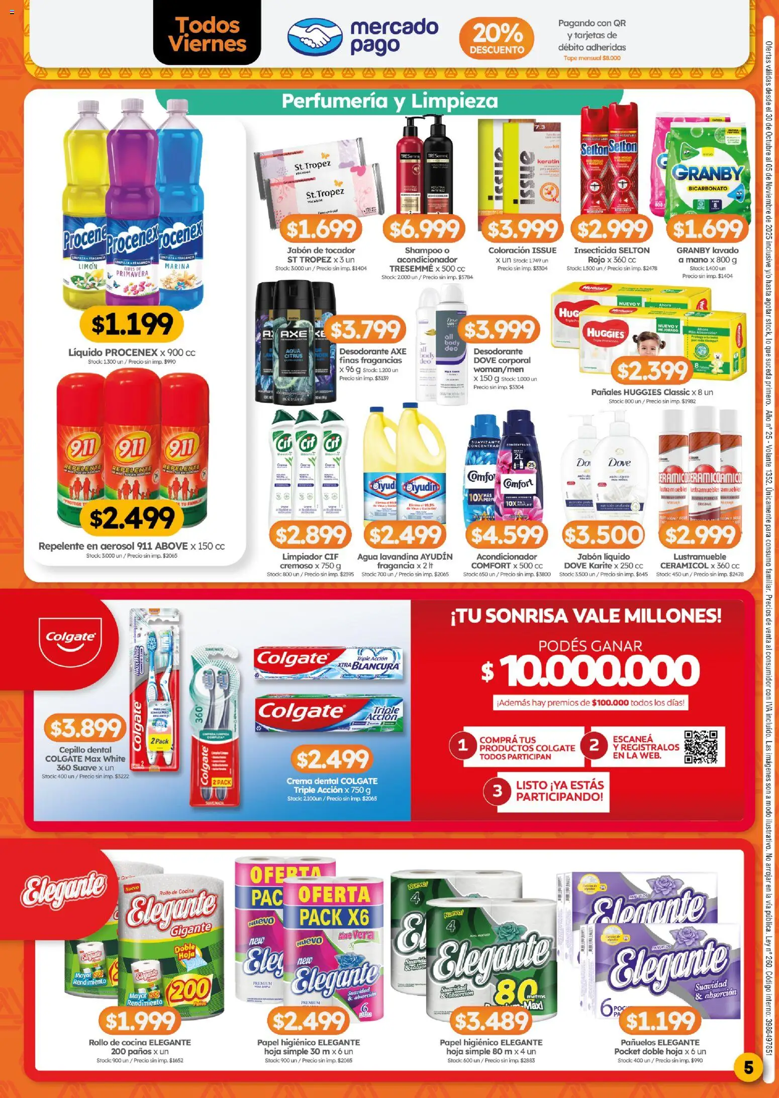 Cordiez ofertas │ válido desde el 30.10.2025 | Página: 5 | Productos: Repelente, Jabón, Desodorante, Limpiador