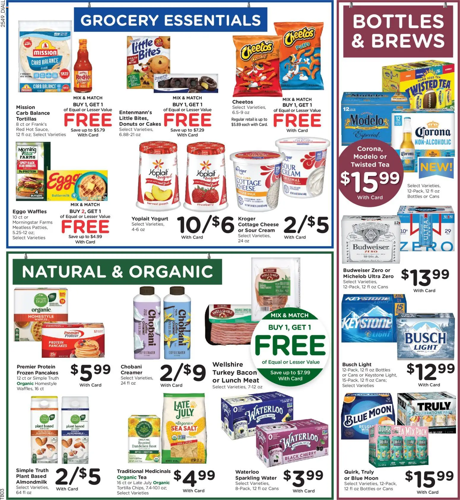 Dillons Weekly Ad - KS - valid from 07.01.2026 | Page: 8 | Products: Yogurt, Cream, Cottage cheese, Water