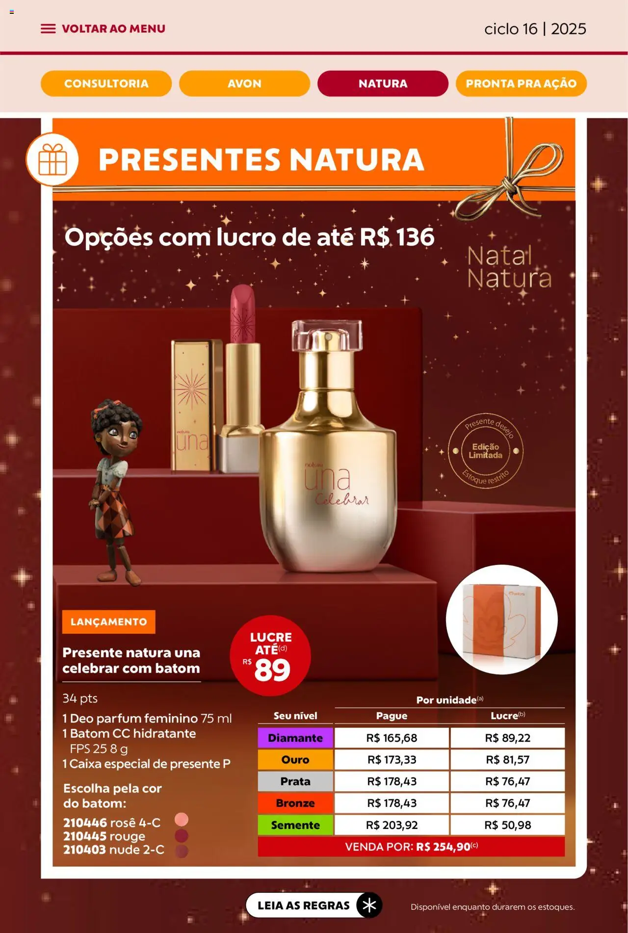 Avon Folheto - válido de 26.09.2025 | Página: 58 | Produtos: Batom, Caixa