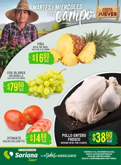 Vista previa de Soriana - Martes y Miércoles del Campo Súper: Chih, Delicias, Dur y Coah (excepto Saltillo), nuevo folleto de la tienda, válido en México a partir del 06.01.2026