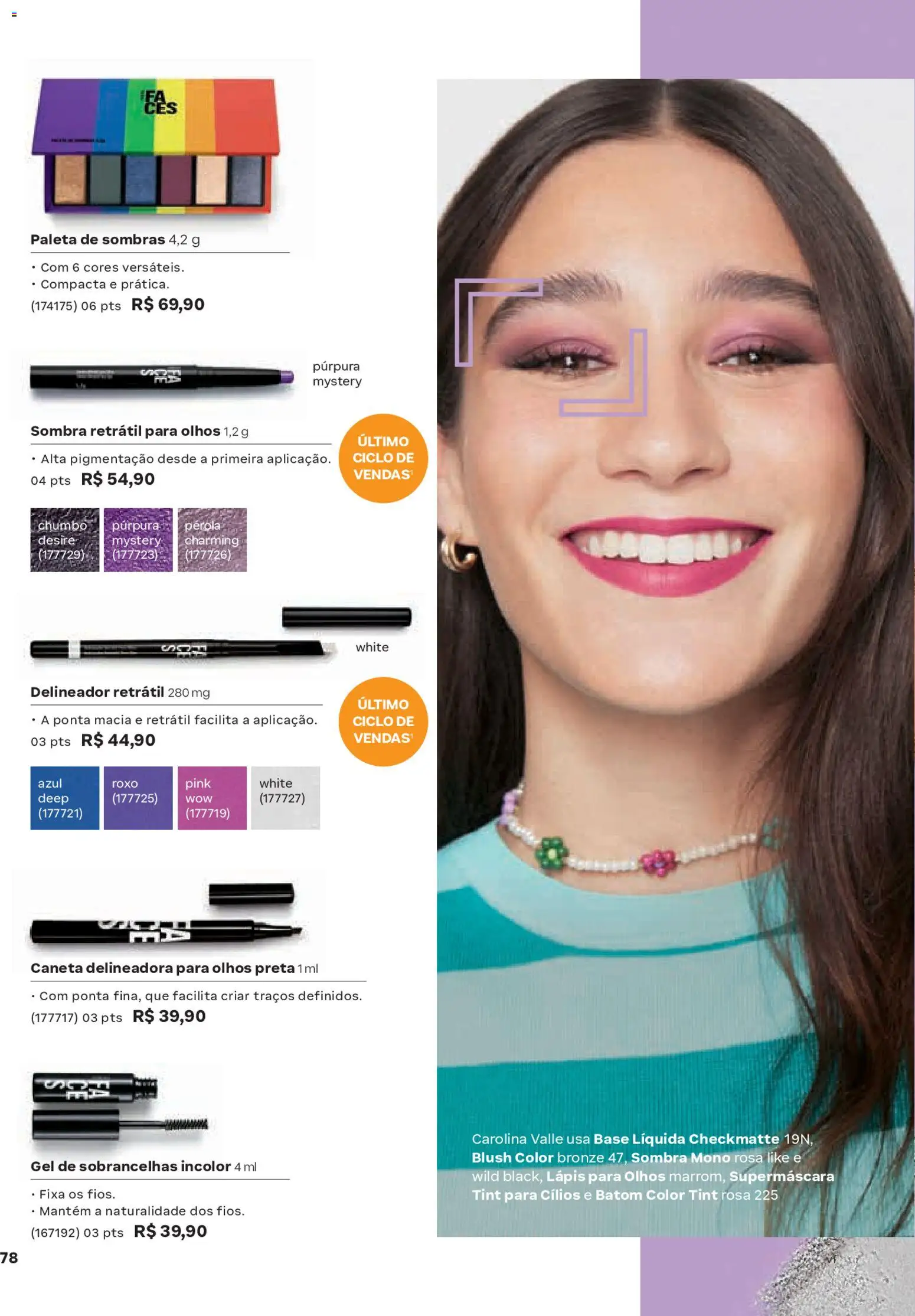 Natura Folheto - válido de 26.12.2025 | Página: 78 | Produtos: Blush, Lápis, Caneta, Base