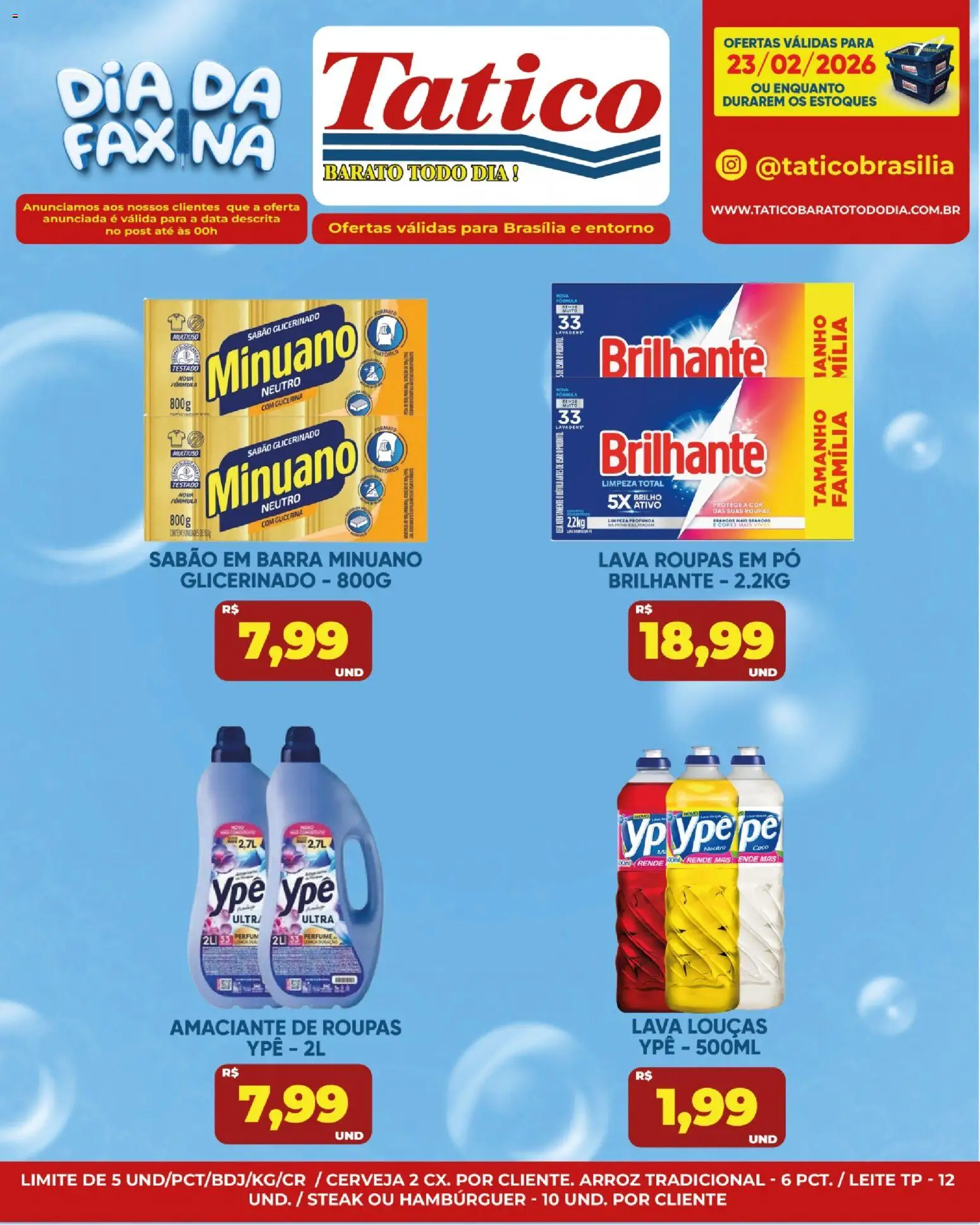 Tatico Folheto - válido de 23.02.2026 | Página: 17 | Produtos: Perfume, Sabão, Roupas, Hambúrguer