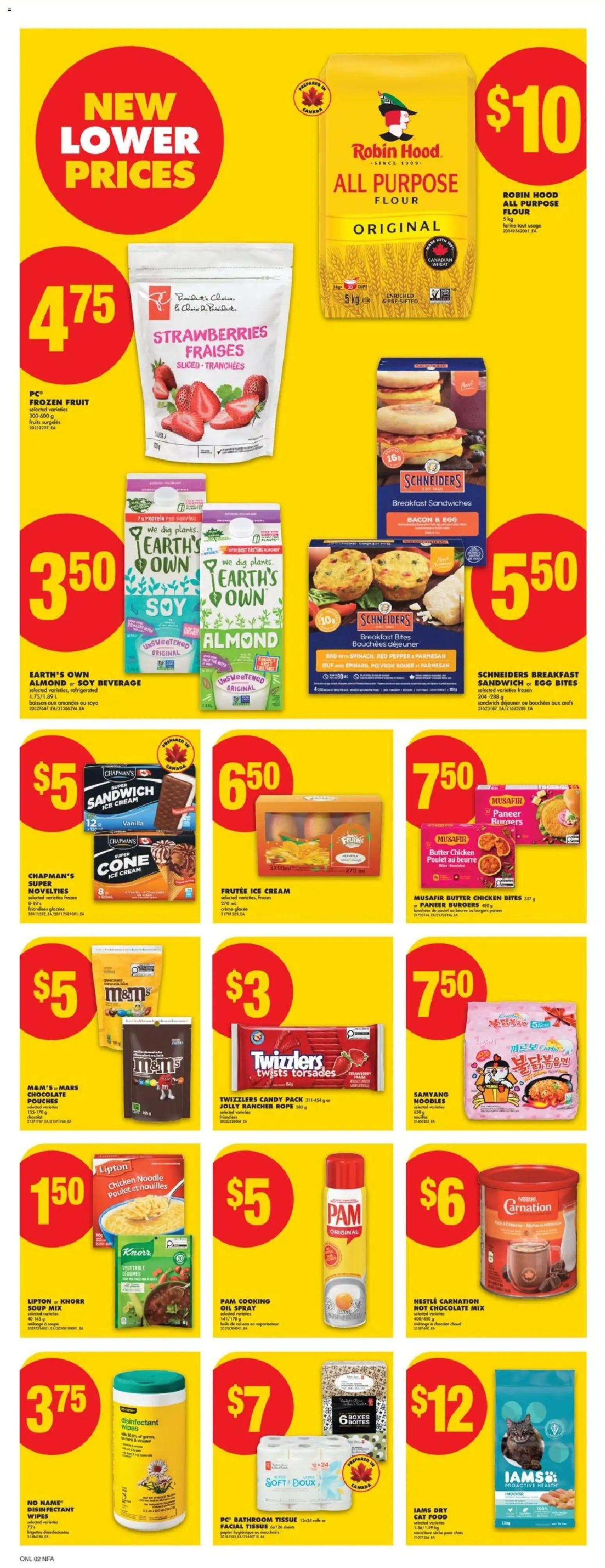 No Frills flyer valid from 01.01.2026 | Page: 8 | Products: Strawberries, PC, Butter, Chicken