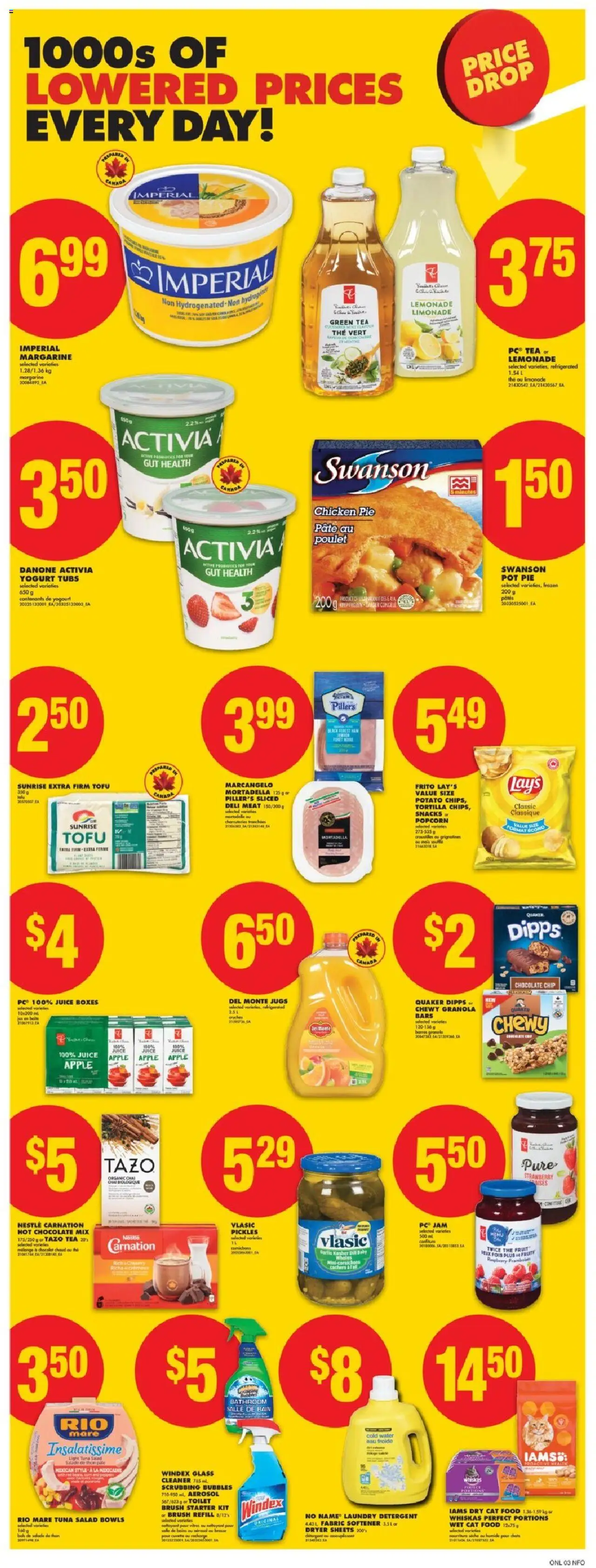No Frills flyer valid from 14.08.2025 | Page: 9 | Products: Tea, PC, Dryer, Yogurt