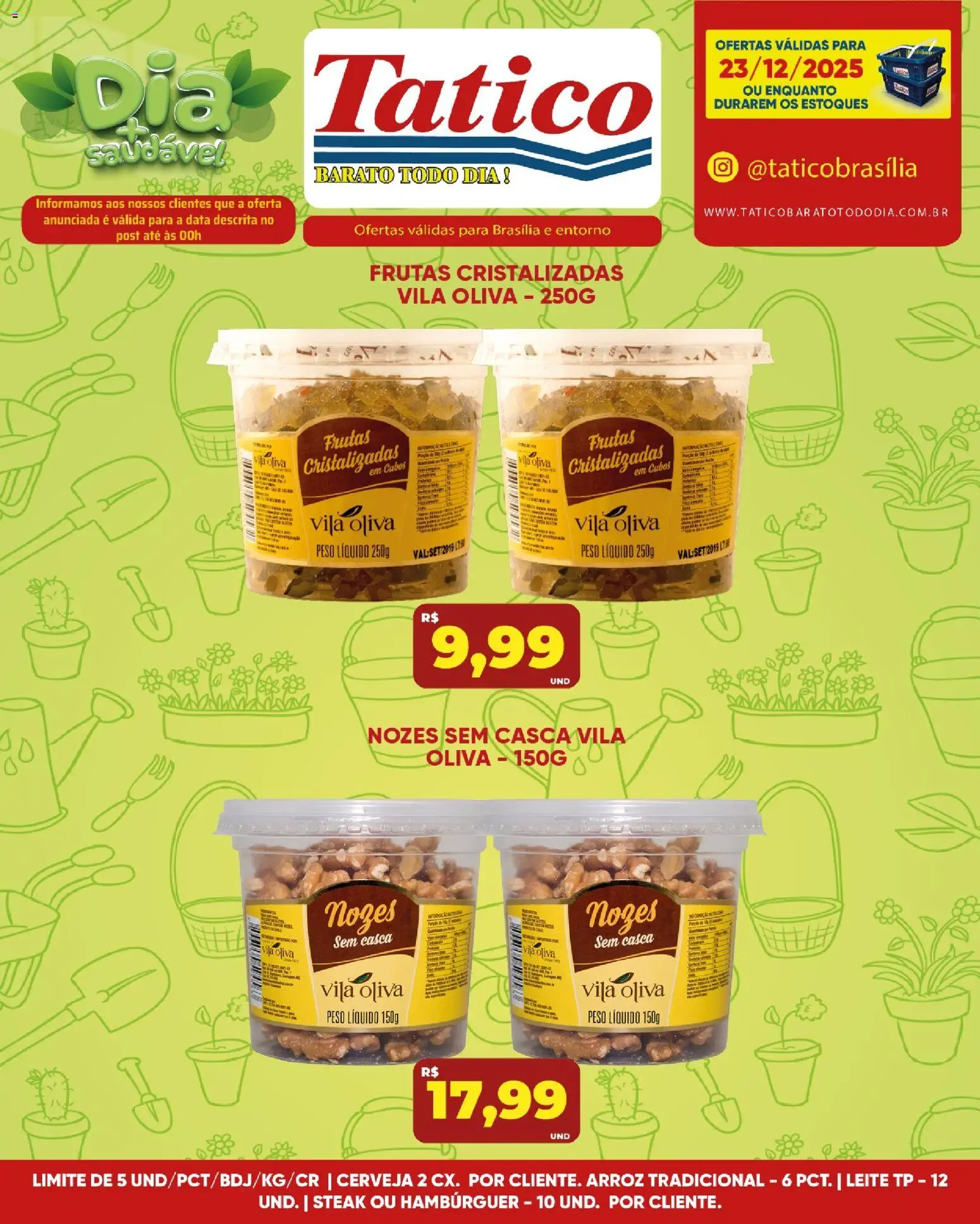 Tatico Folheto - válido de 23.12.2025 | Página: 9 | Produtos: Cerveja, Nozes, Hambúrguer, Frutas cristalizadas
