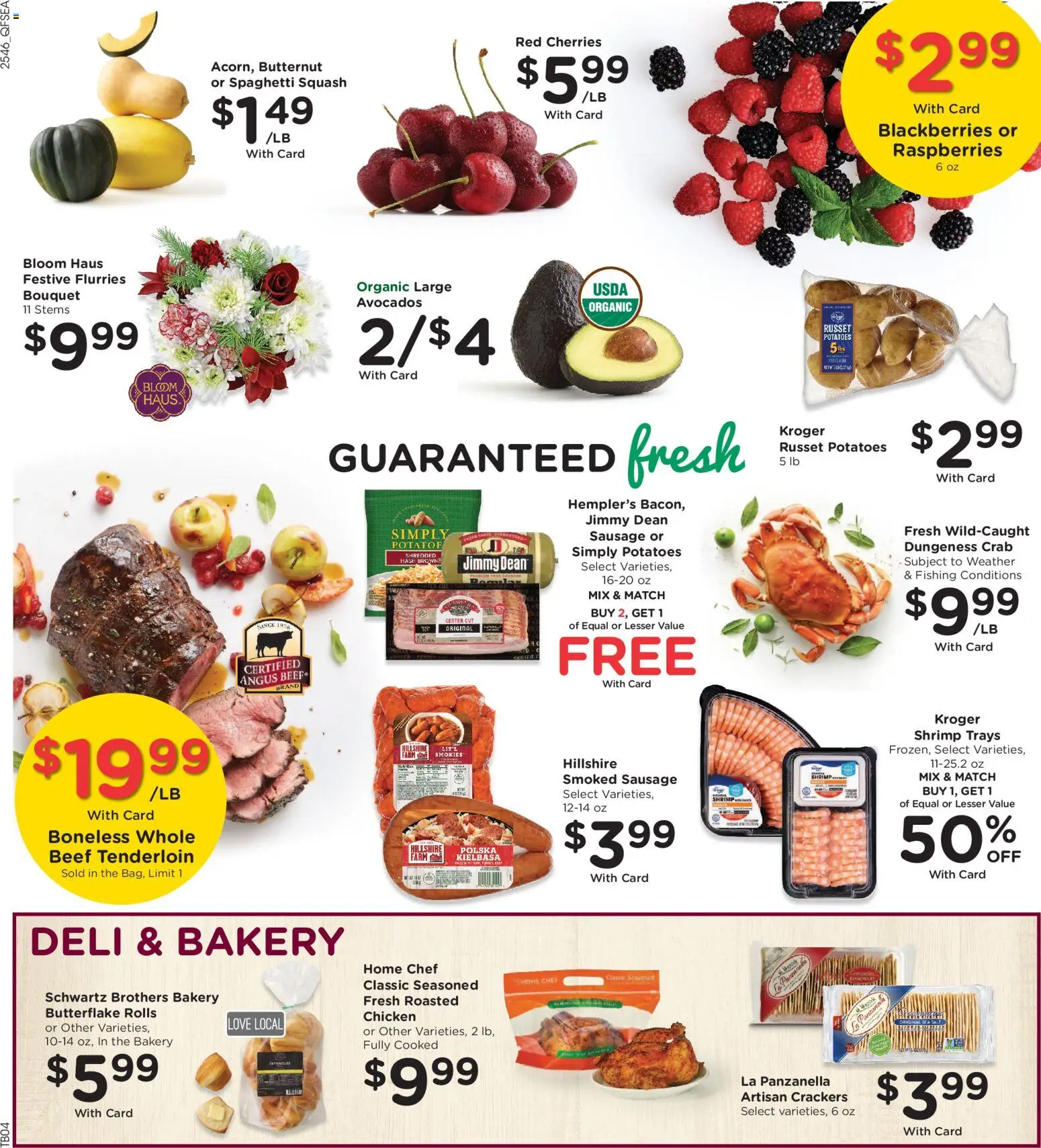 QFC Weekly Ad - valid from 17.12.2025 | Page: 12 | Products: Bakery, Cherries, Beef, Sausage