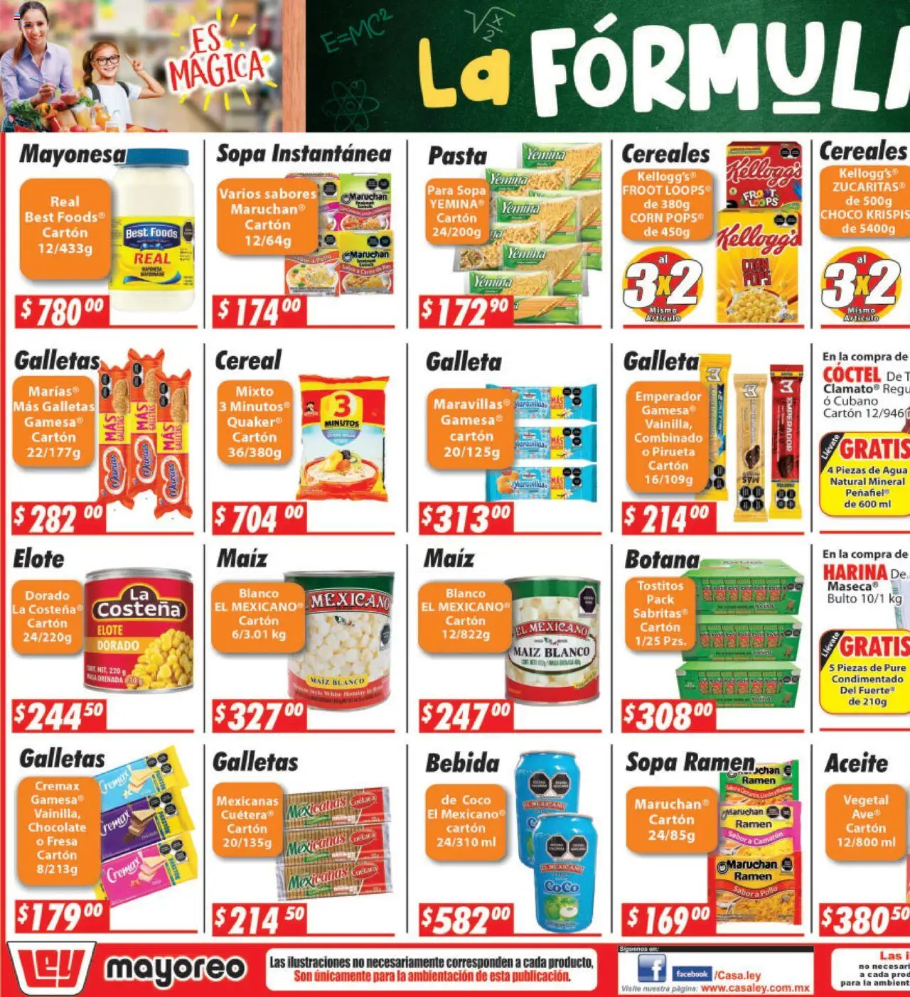 Nuevas ofertas de Casa Ley válidas en toda la República Mexicana desde el 11.08.2025. ¡Encuentra las mejores ofertas en Casa Ley - Folleto Mayoreo! | Página: 5 | Productos: Pollo, Mayonesa, Res, Pasta